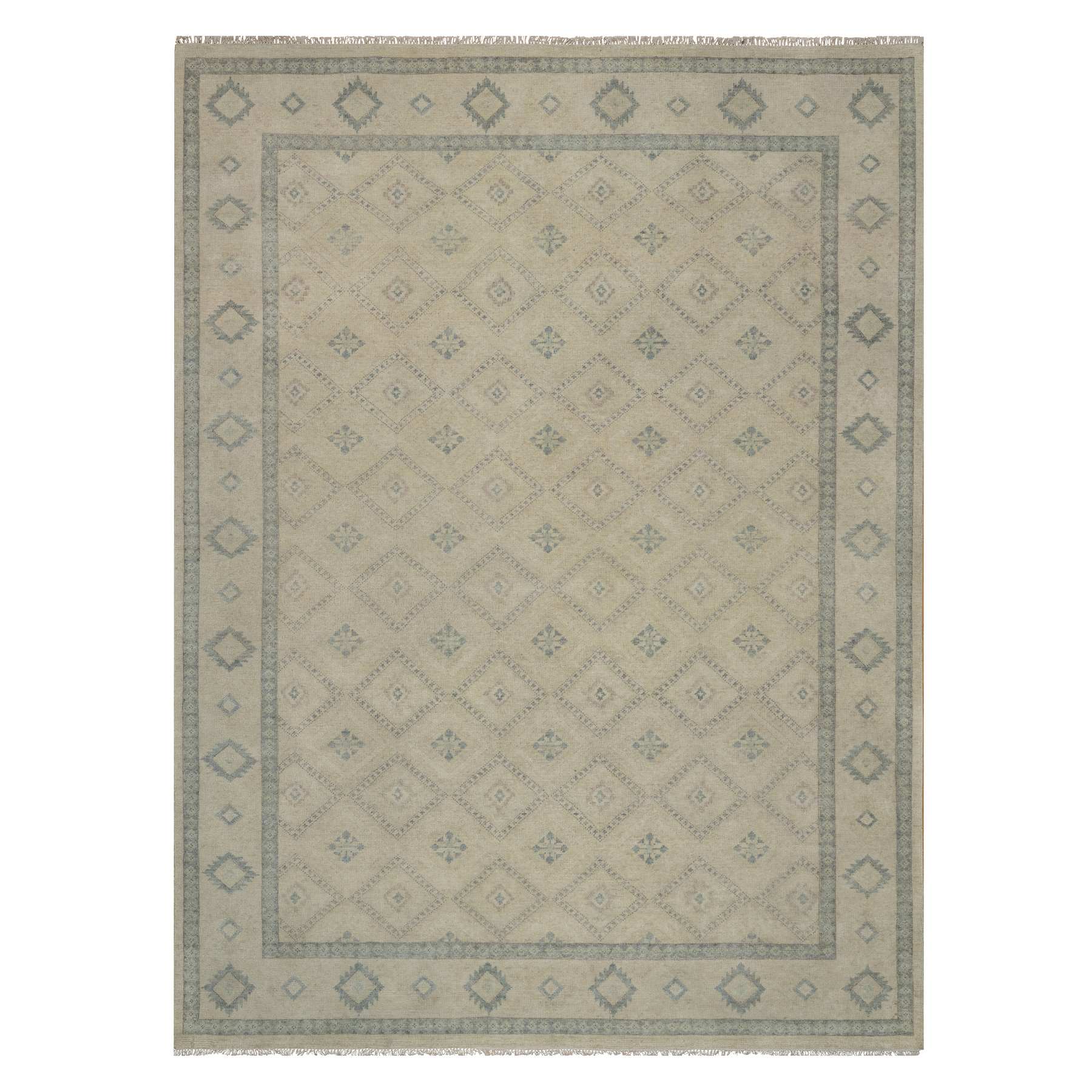 Tribal-Geometric-Hand-Knotted-Rug-458600