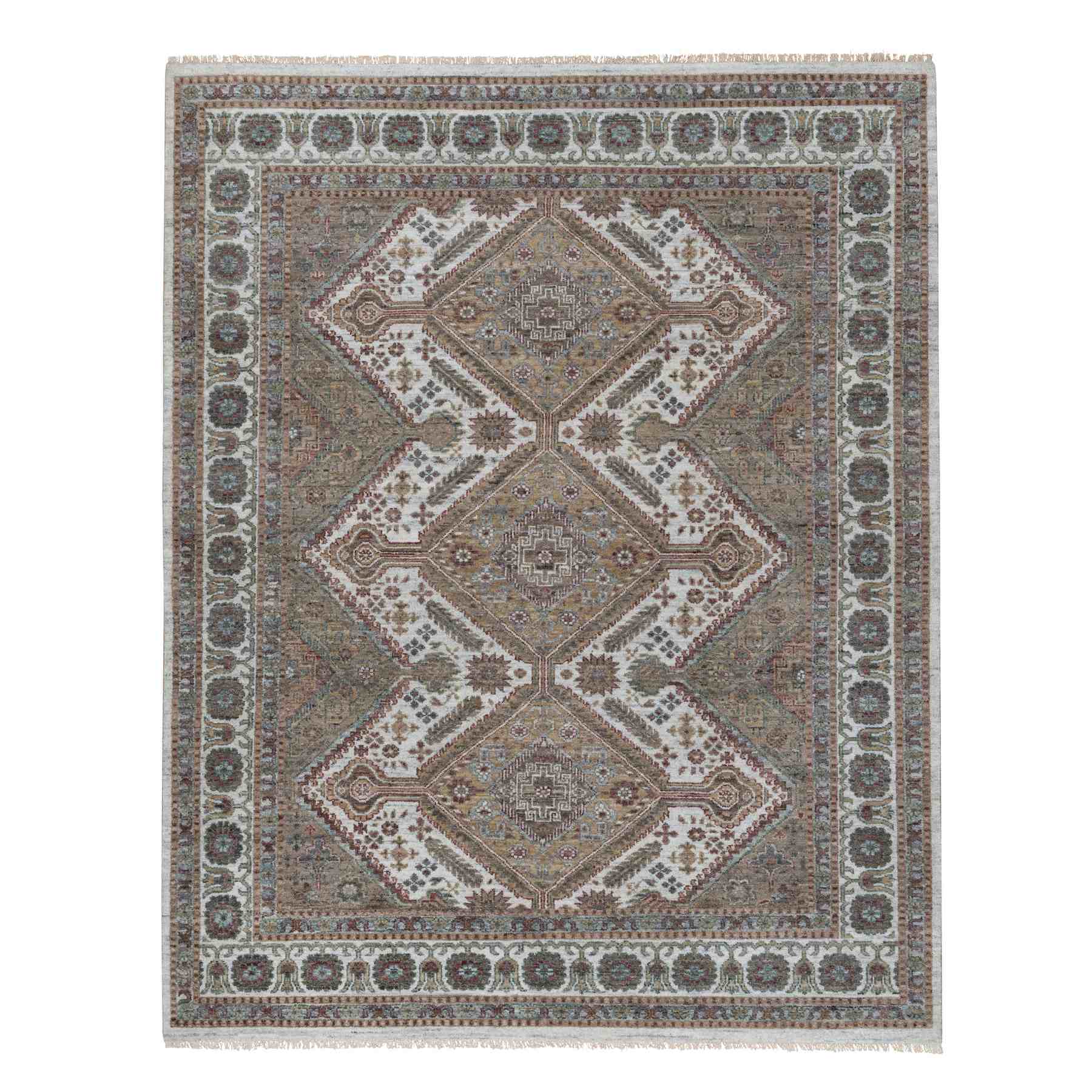 Tribal-Geometric-Hand-Knotted-Rug-458855