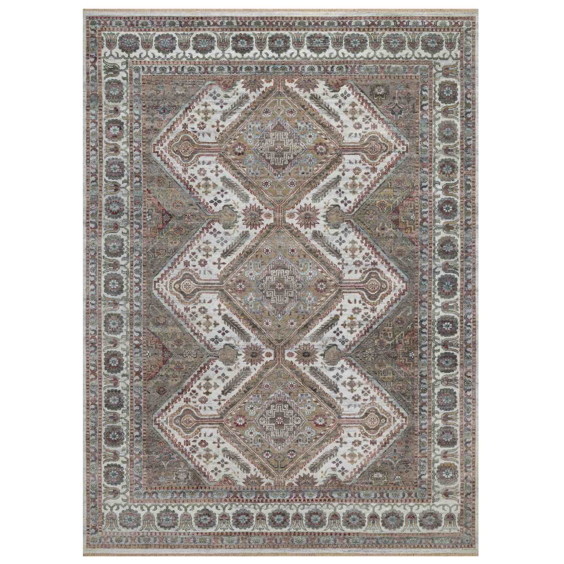 Tribal-Geometric-Hand-Knotted-Rug-459010