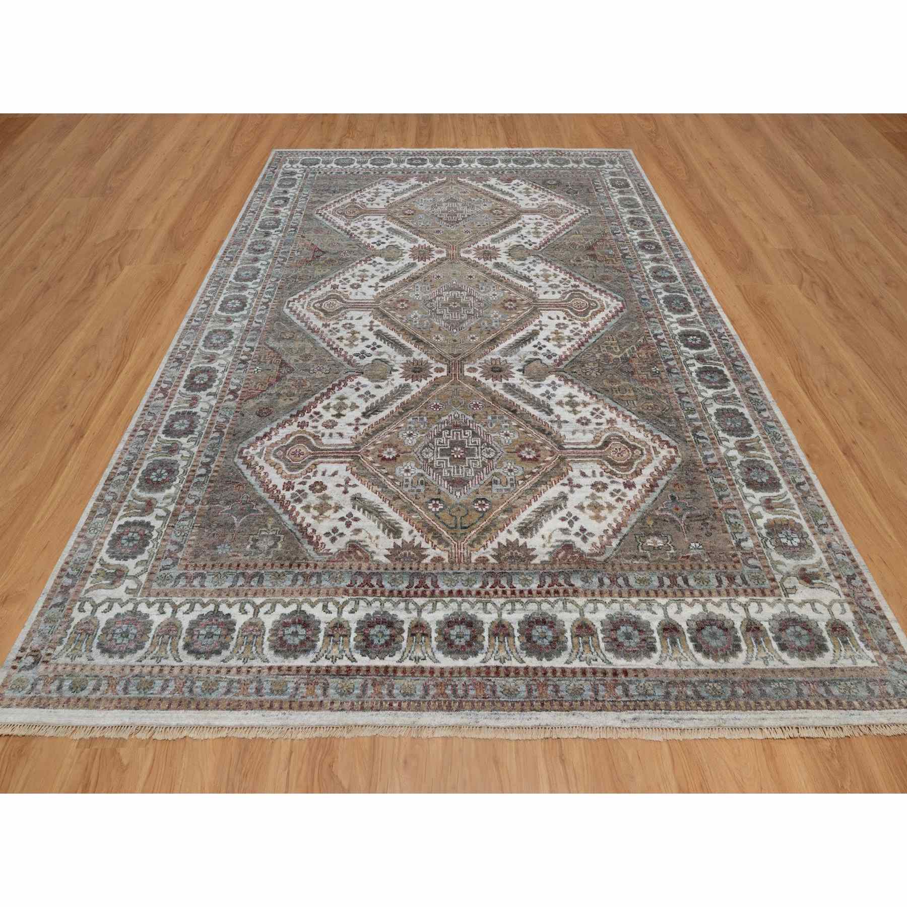 Tribal-Geometric-Hand-Knotted-Rug-459010