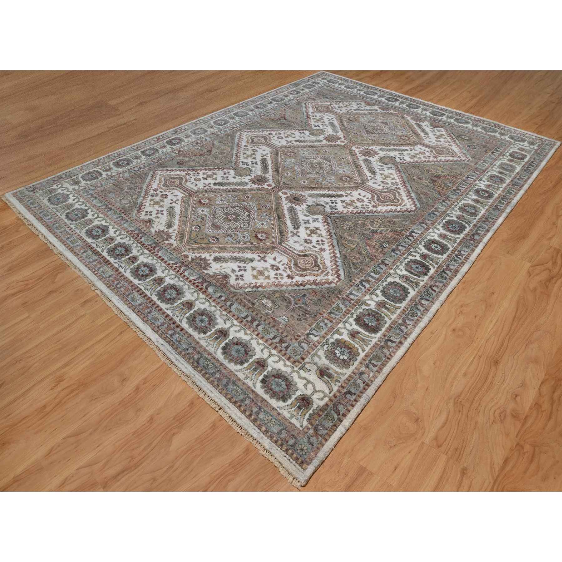 Tribal-Geometric-Hand-Knotted-Rug-459010