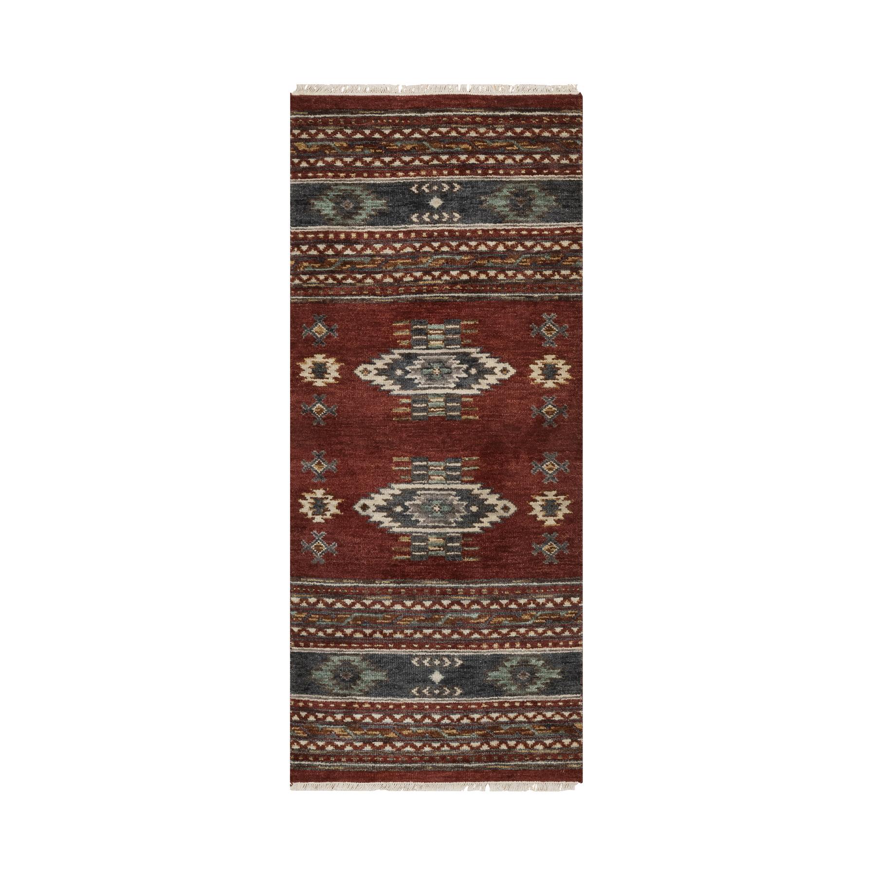 Tribal-Geometric-Hand-Knotted-Rug-459100