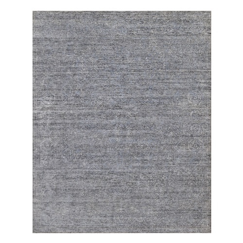 Dove Gray, Tone on Tone Design, Modern, Hand Knotted, 100% Wool, Oriental 