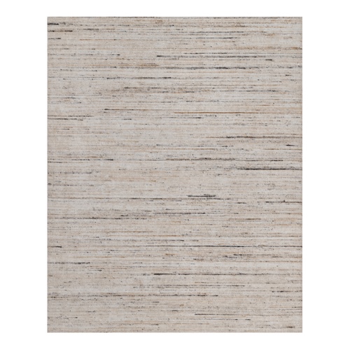 Swan White, Thick and Plush, Variegated Textured Modern Design, Indoor, Outdoor, Hand Loomed, Oriental 