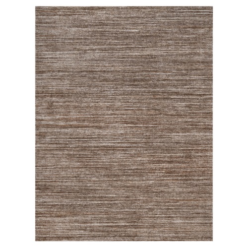 Beaver Brown, Thick and Plush, Variegated Textured Modern Design, Indoor, Outdoor, Hand Loomed, Oriental 