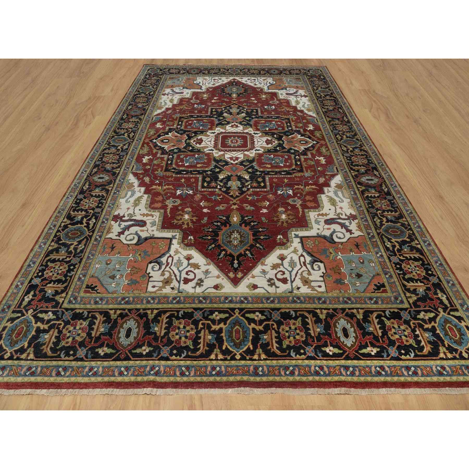 Heriz-Hand-Knotted-Rug-460110
