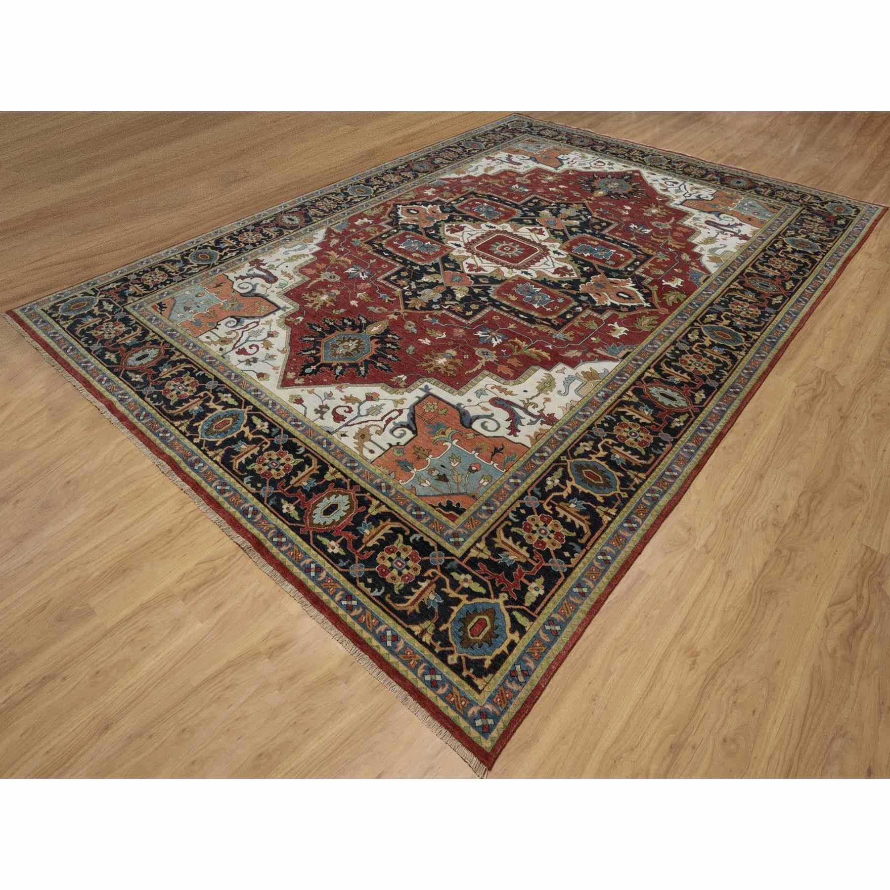 Heriz-Hand-Knotted-Rug-460110