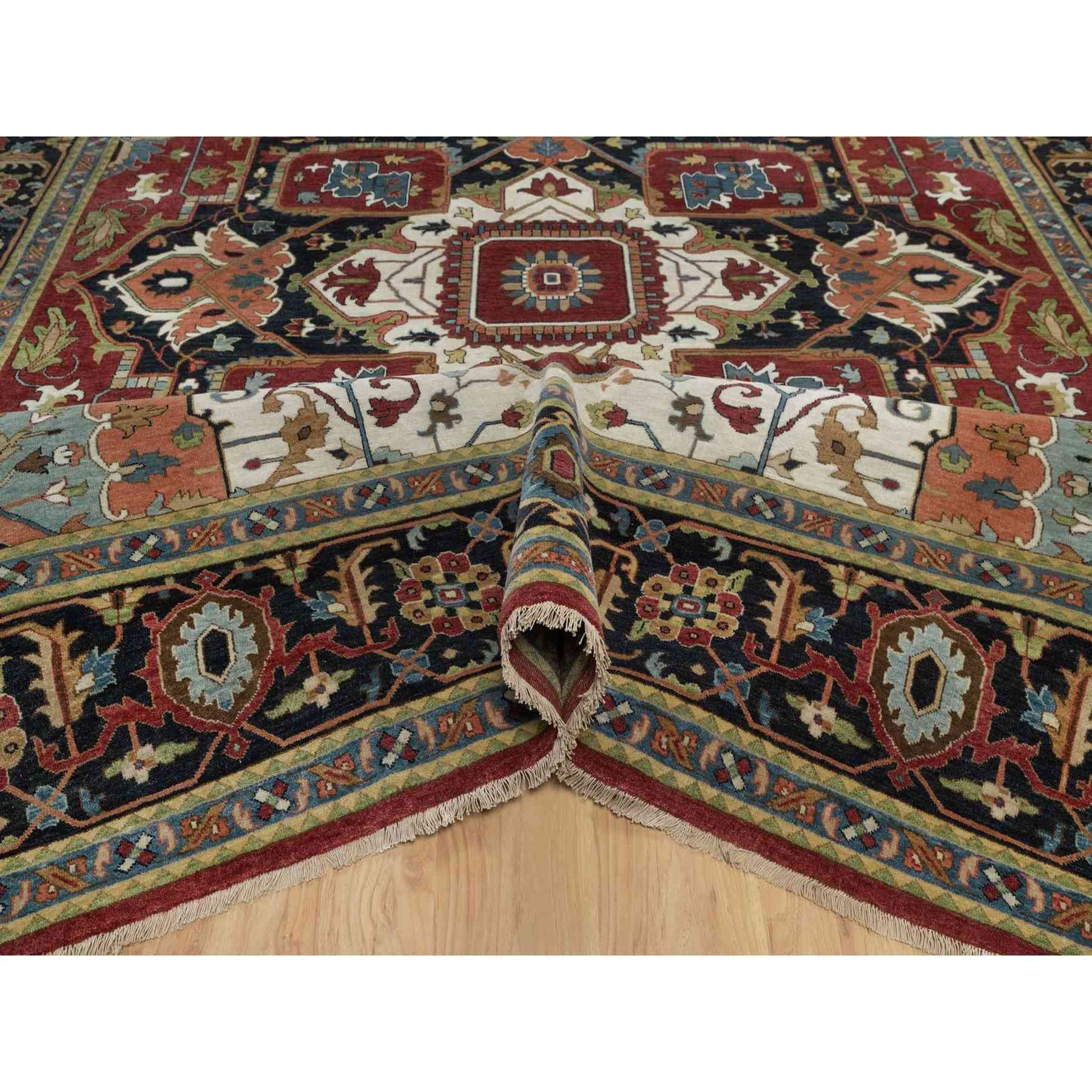 Heriz-Hand-Knotted-Rug-460110