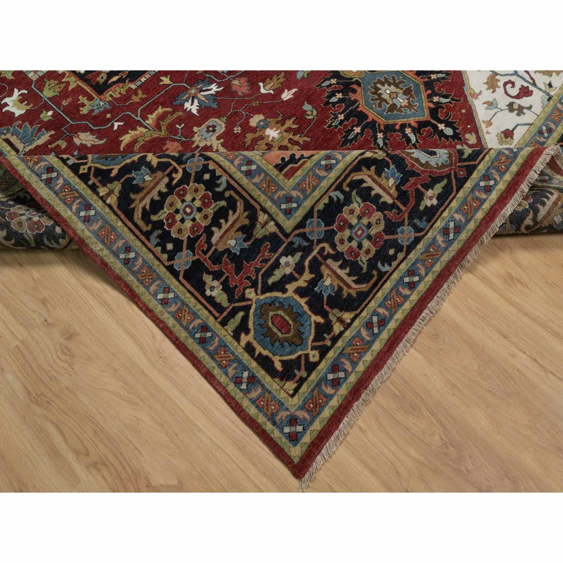 Heriz-Hand-Knotted-Rug-460110