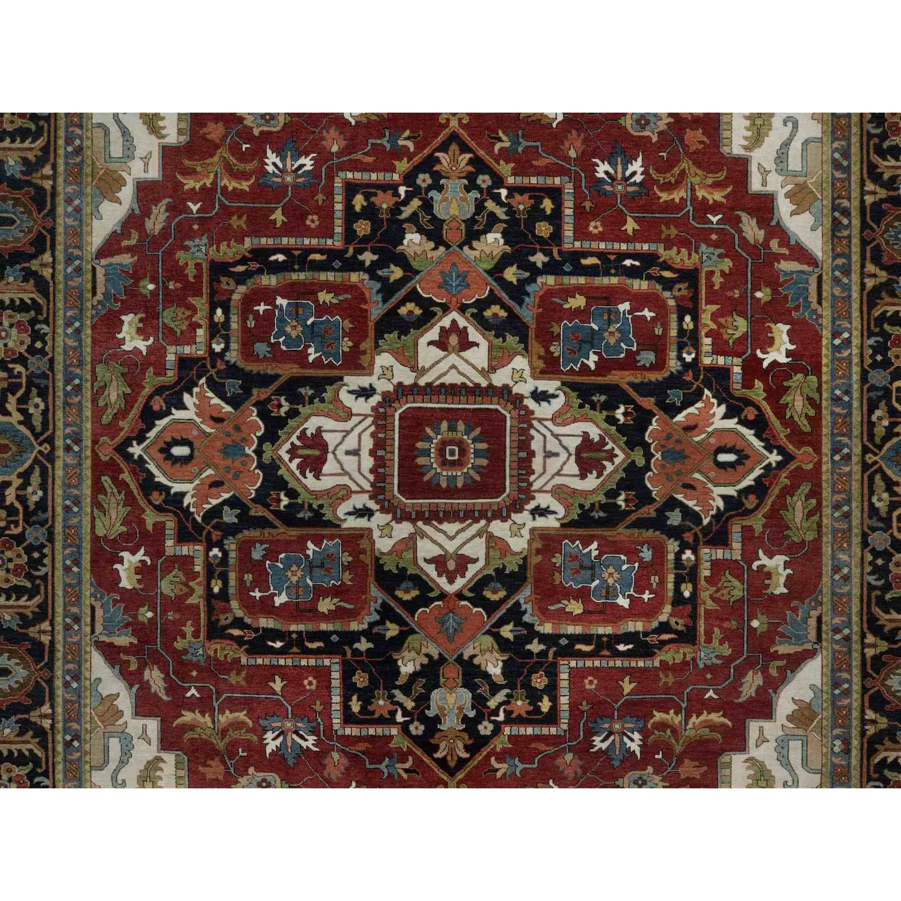 Heriz-Hand-Knotted-Rug-460110
