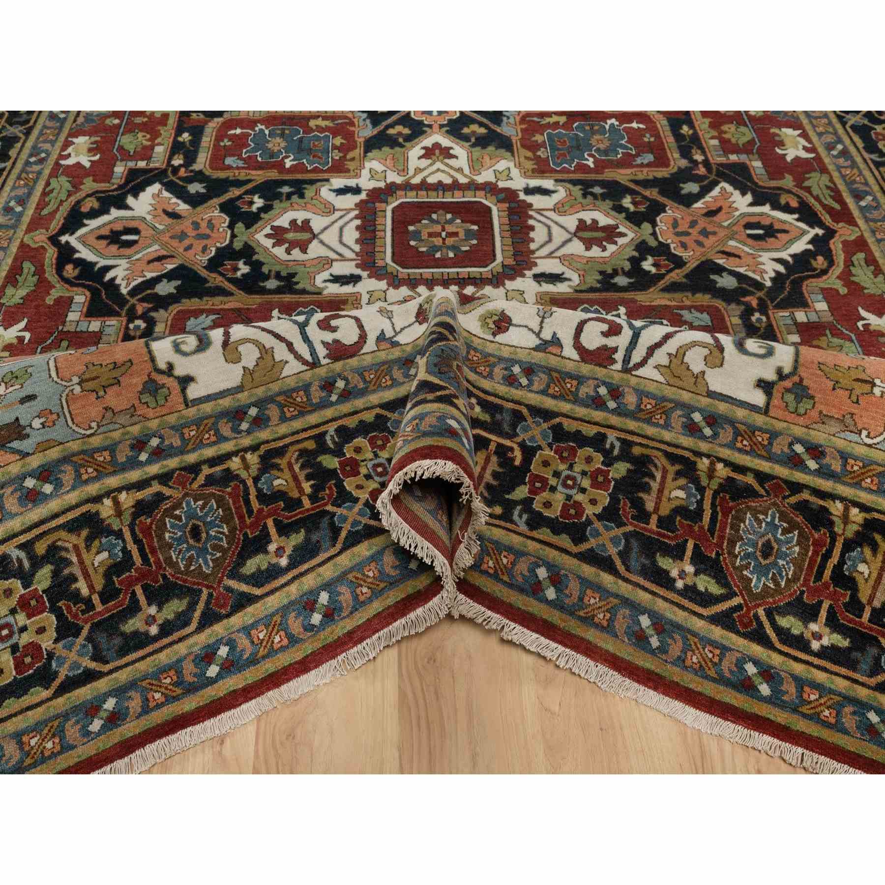Heriz-Hand-Knotted-Rug-460115