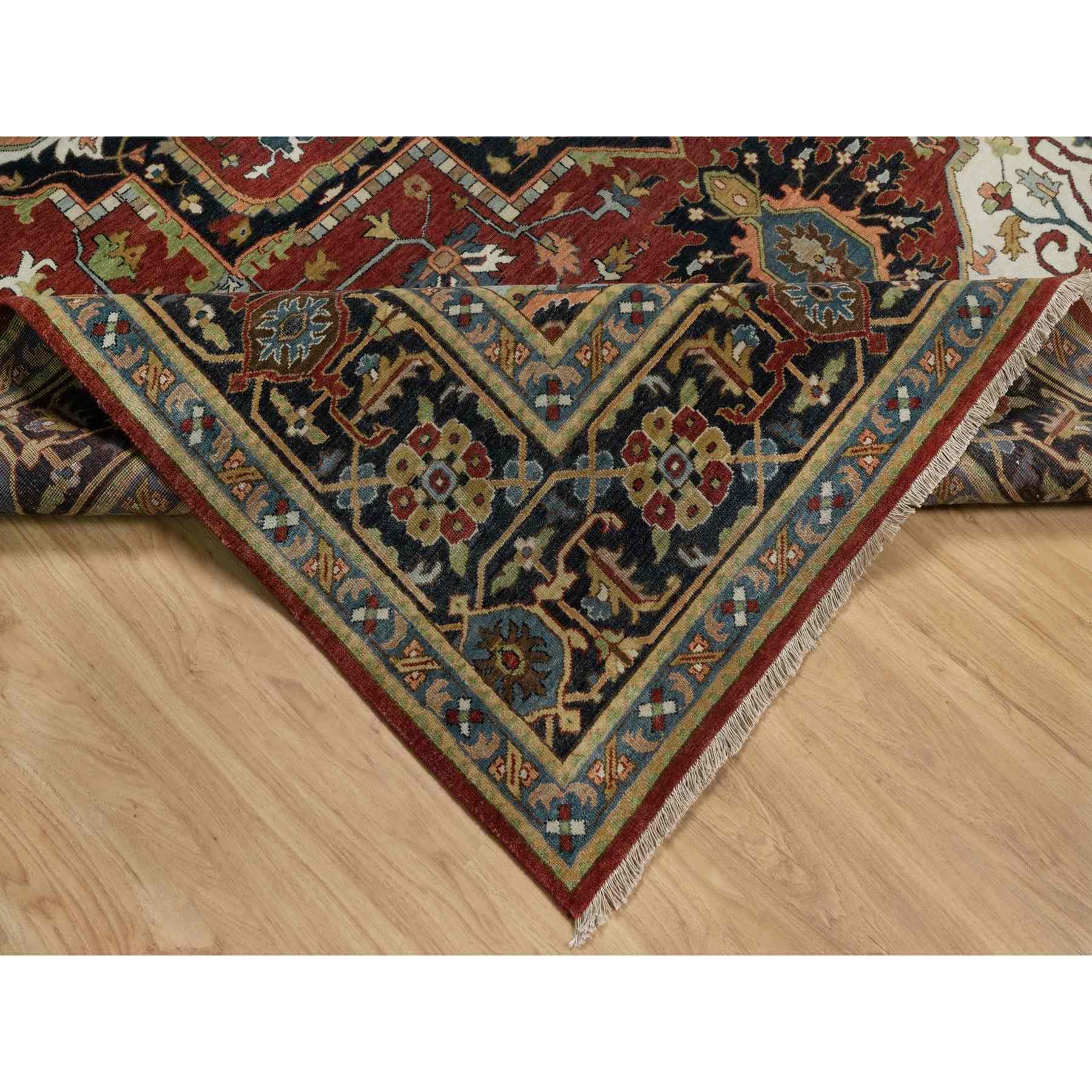 Heriz-Hand-Knotted-Rug-460115