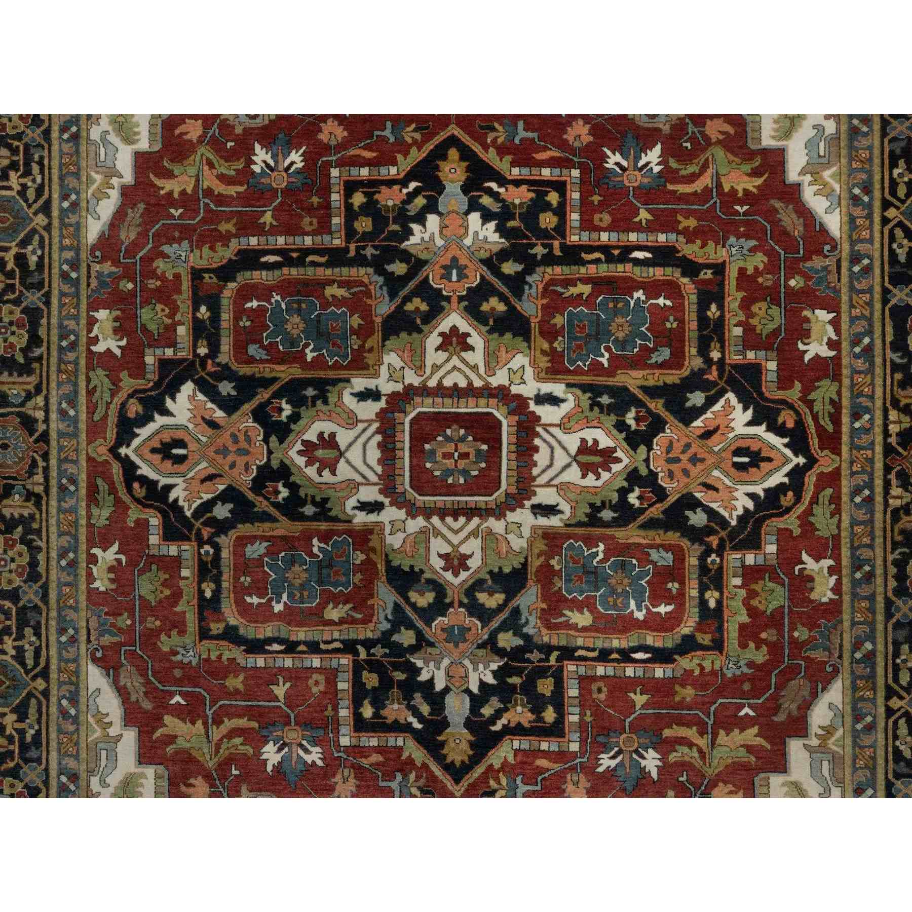 Heriz-Hand-Knotted-Rug-460115