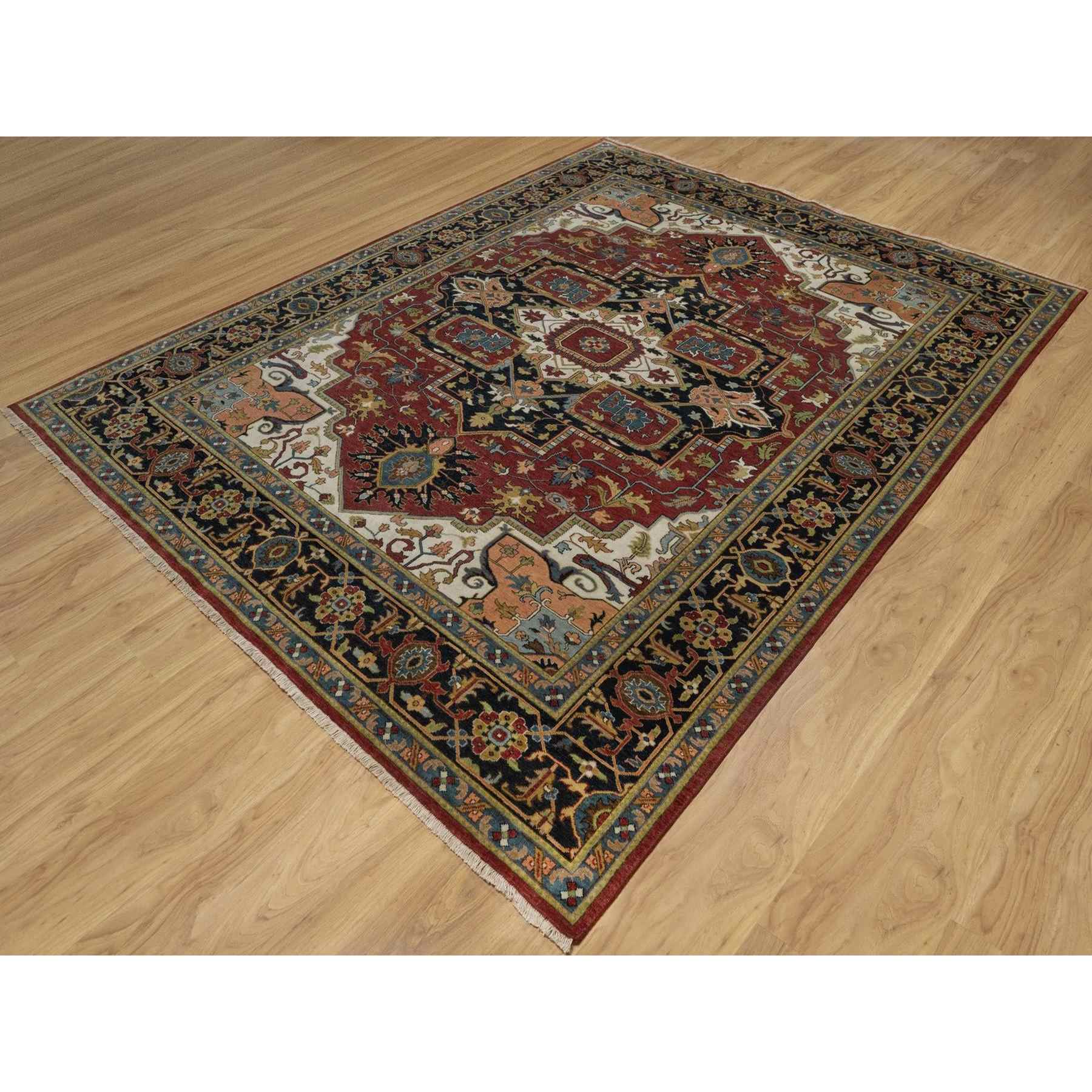 Heriz-Hand-Knotted-Rug-460190