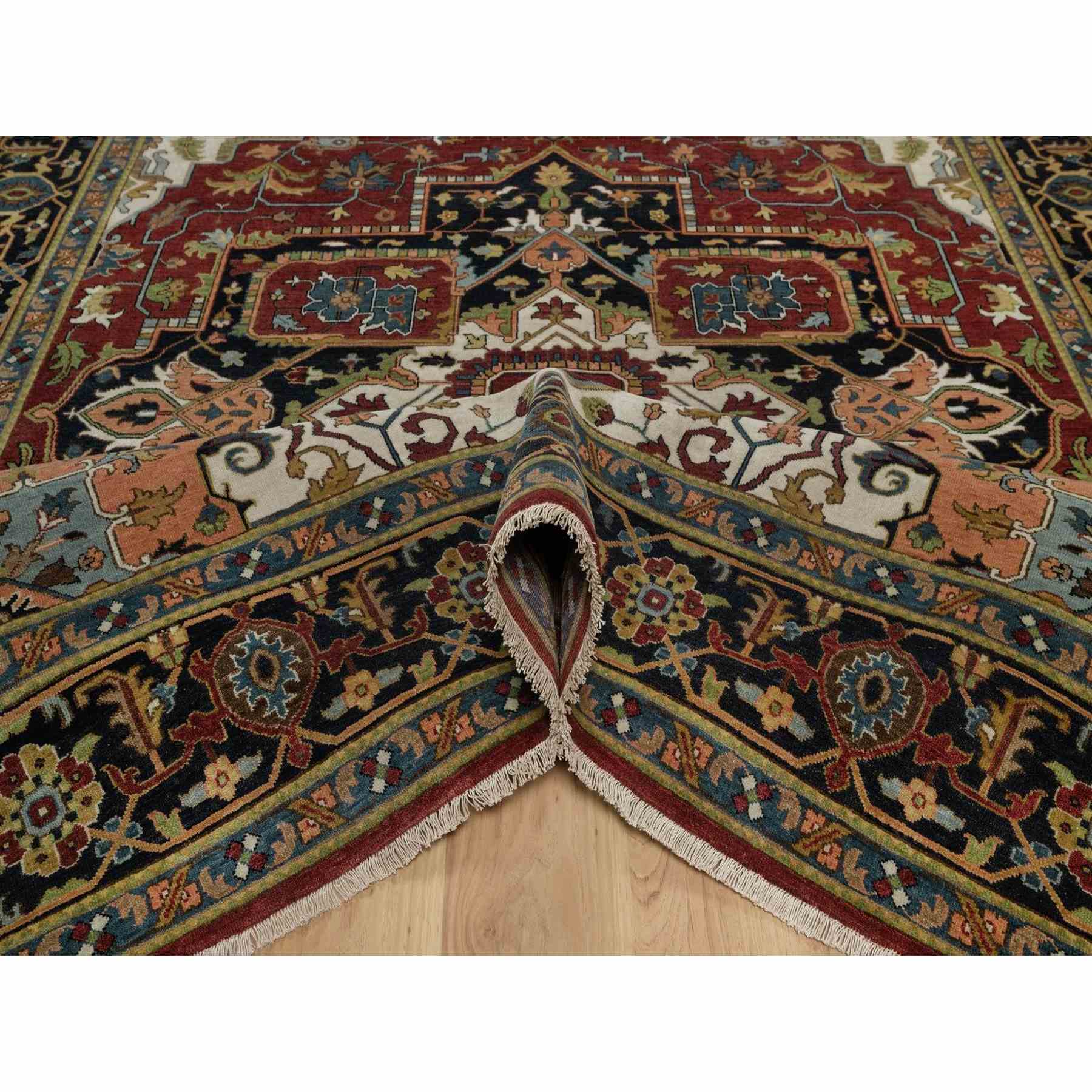 Heriz-Hand-Knotted-Rug-460190