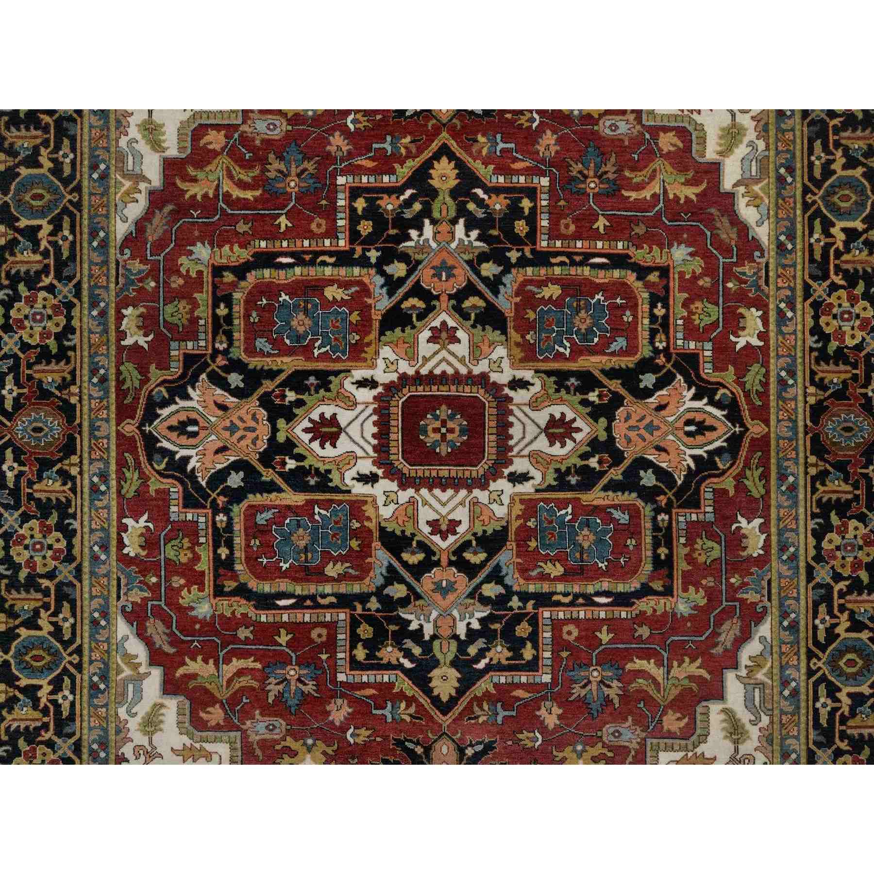 Heriz-Hand-Knotted-Rug-460190