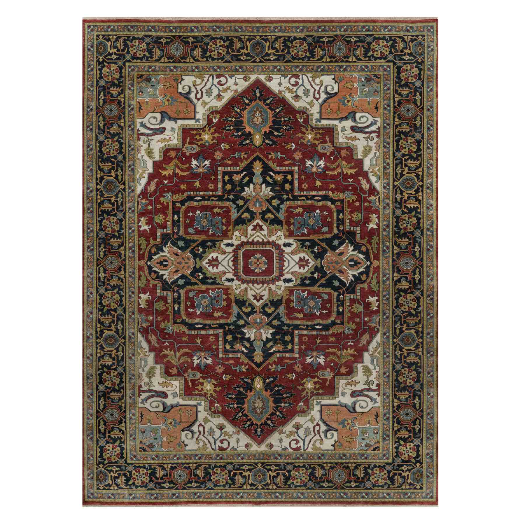 Heriz-Hand-Knotted-Rug-460200