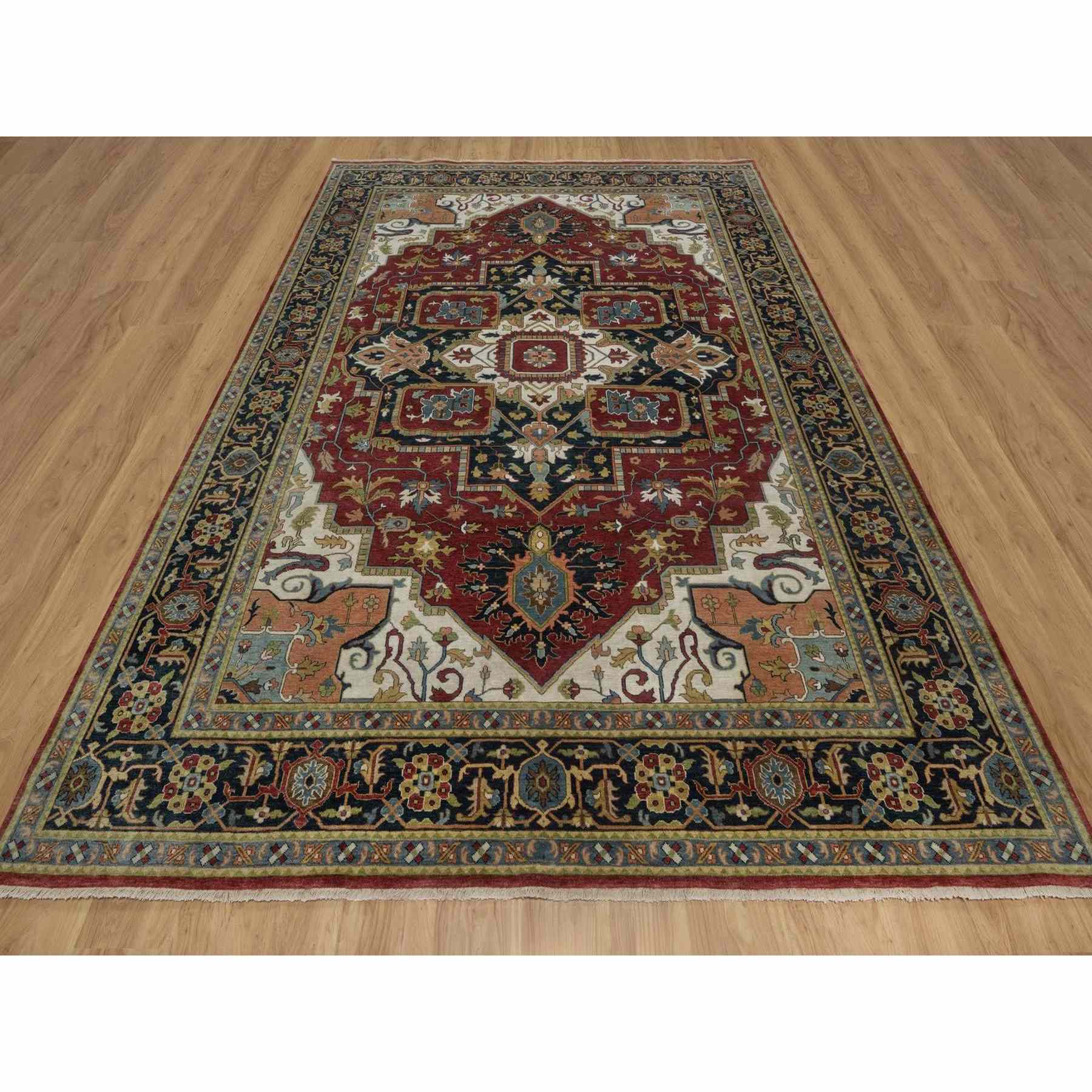 Heriz-Hand-Knotted-Rug-460200