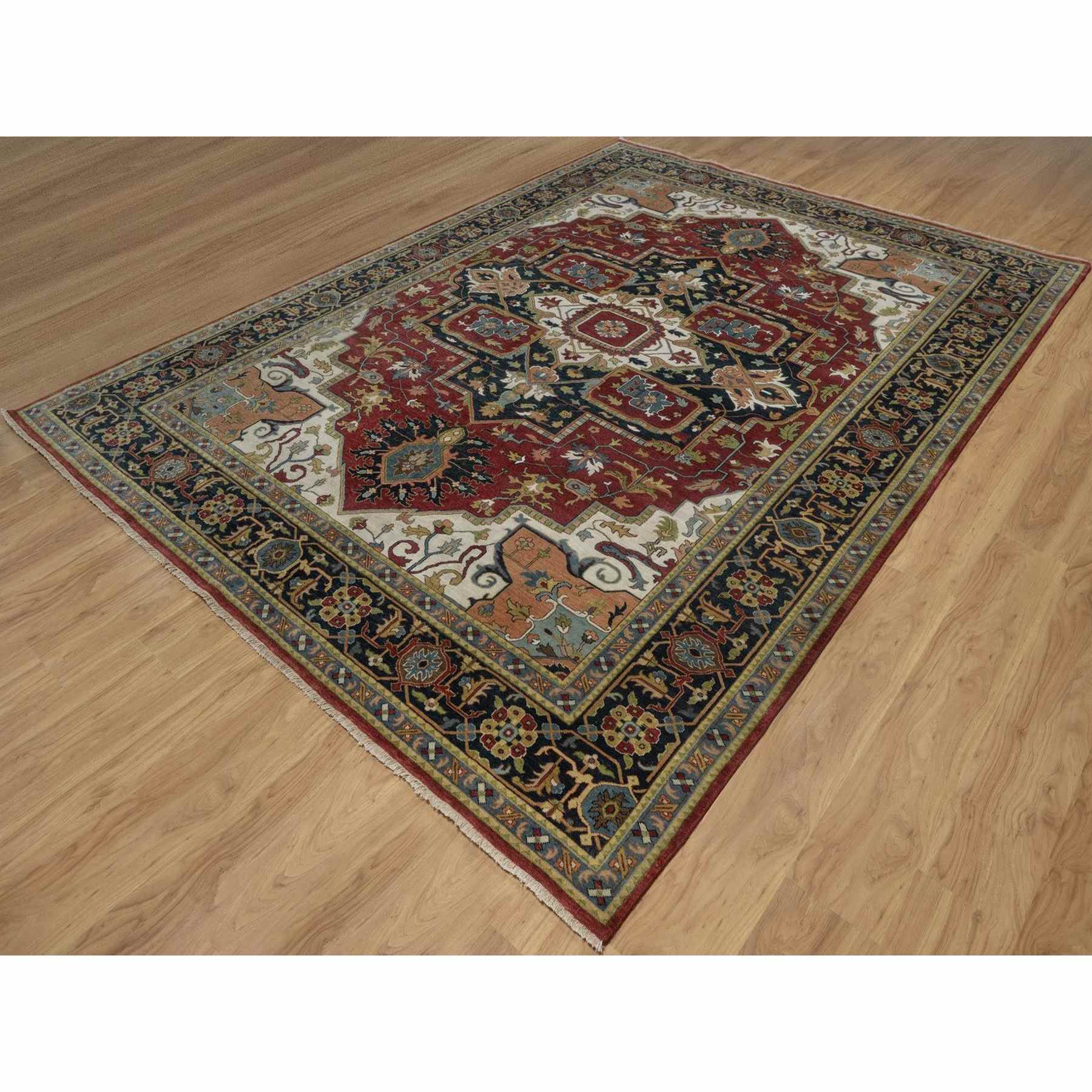 Heriz-Hand-Knotted-Rug-460200