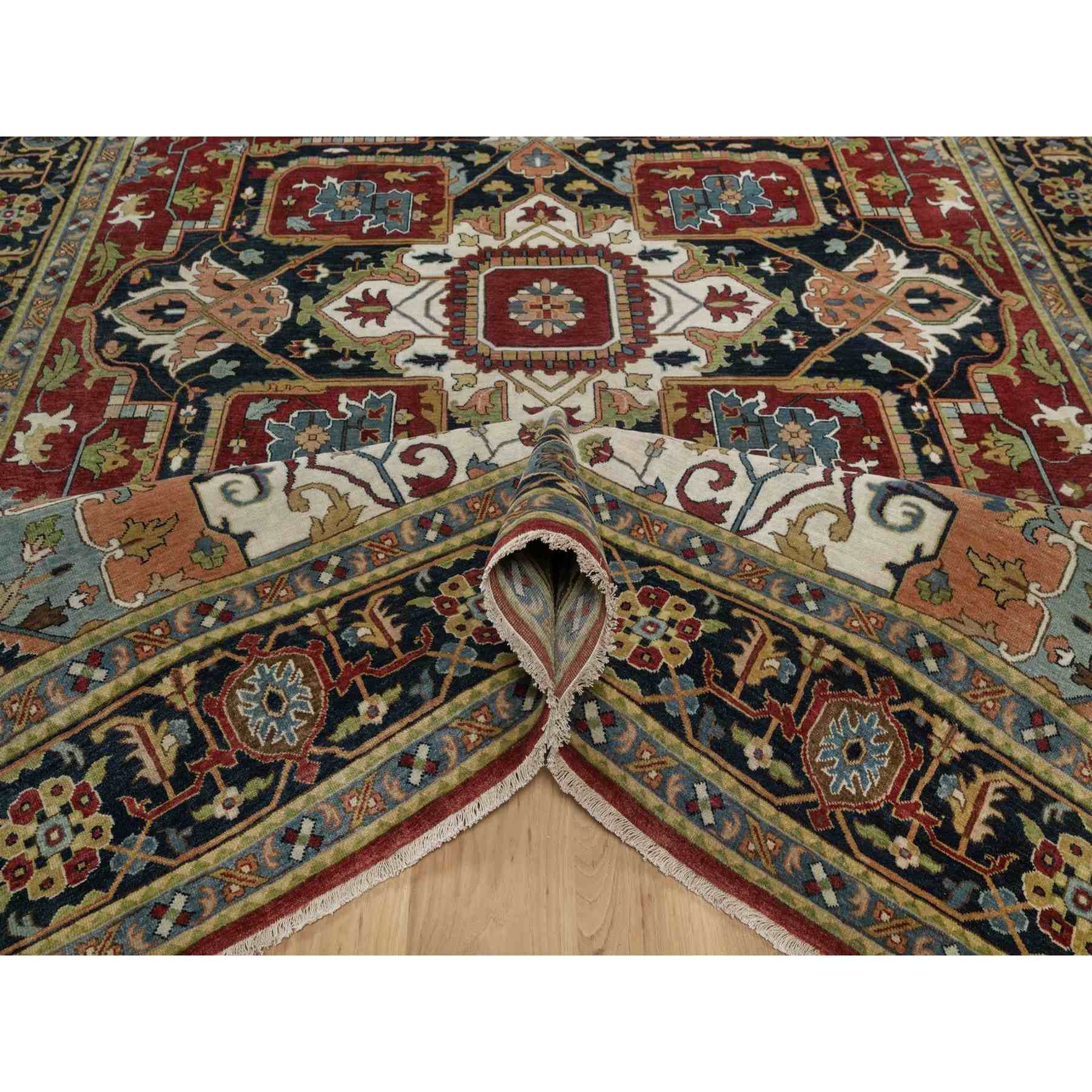 Heriz-Hand-Knotted-Rug-460200