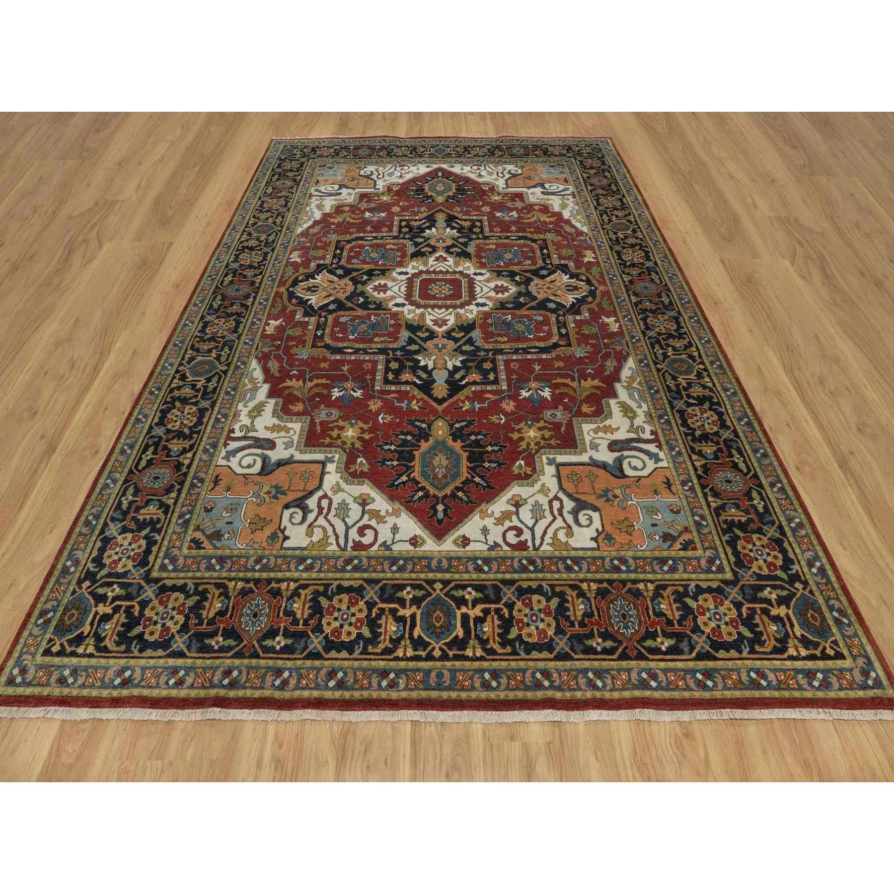 Heriz-Hand-Knotted-Rug-460220