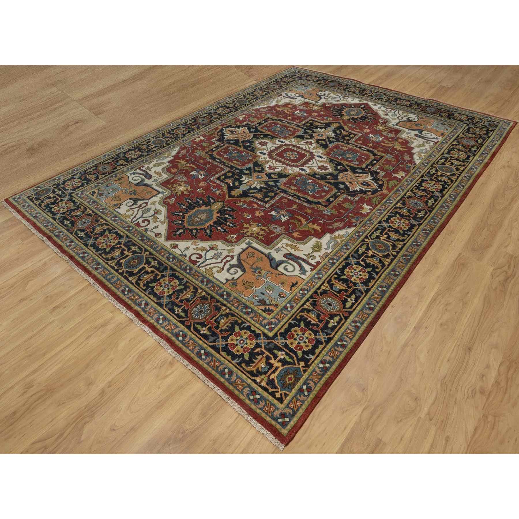Heriz-Hand-Knotted-Rug-460220