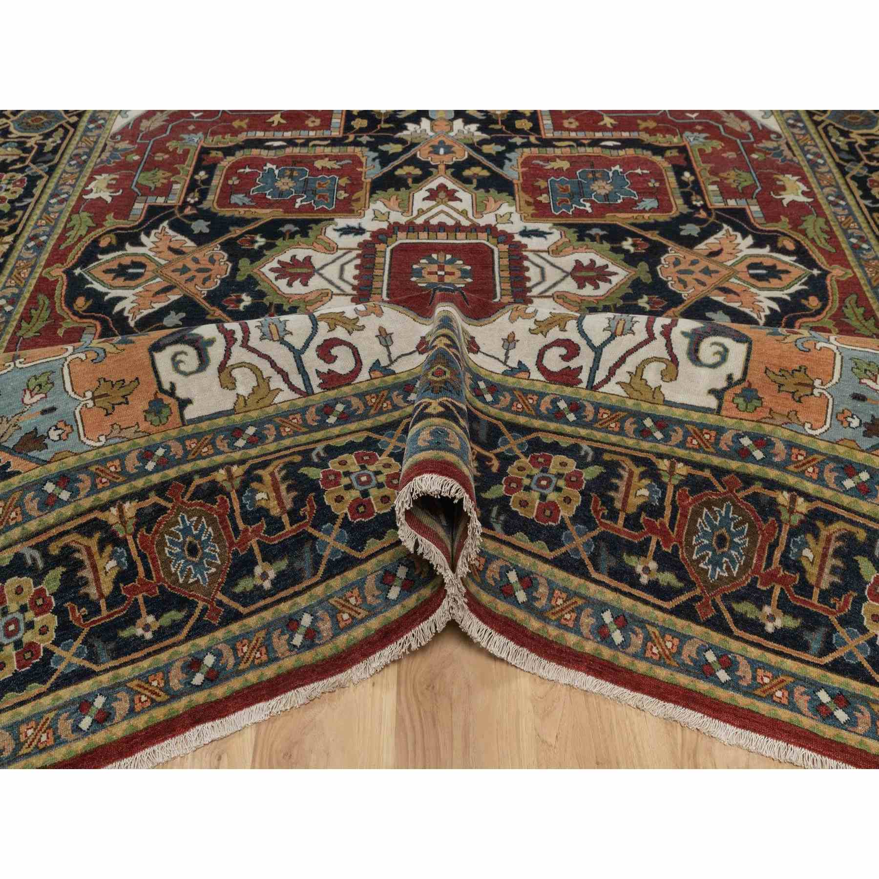 Heriz-Hand-Knotted-Rug-460220