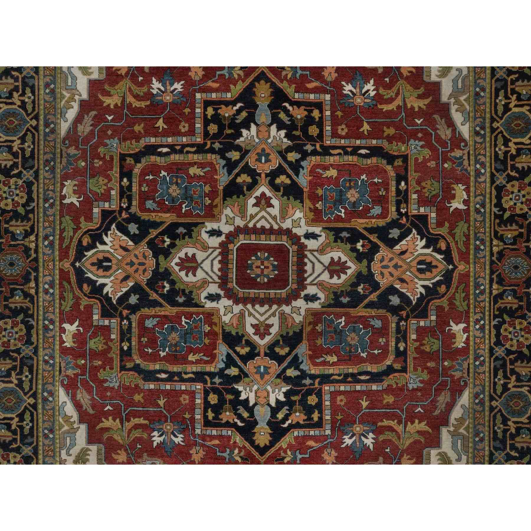 Heriz-Hand-Knotted-Rug-460220