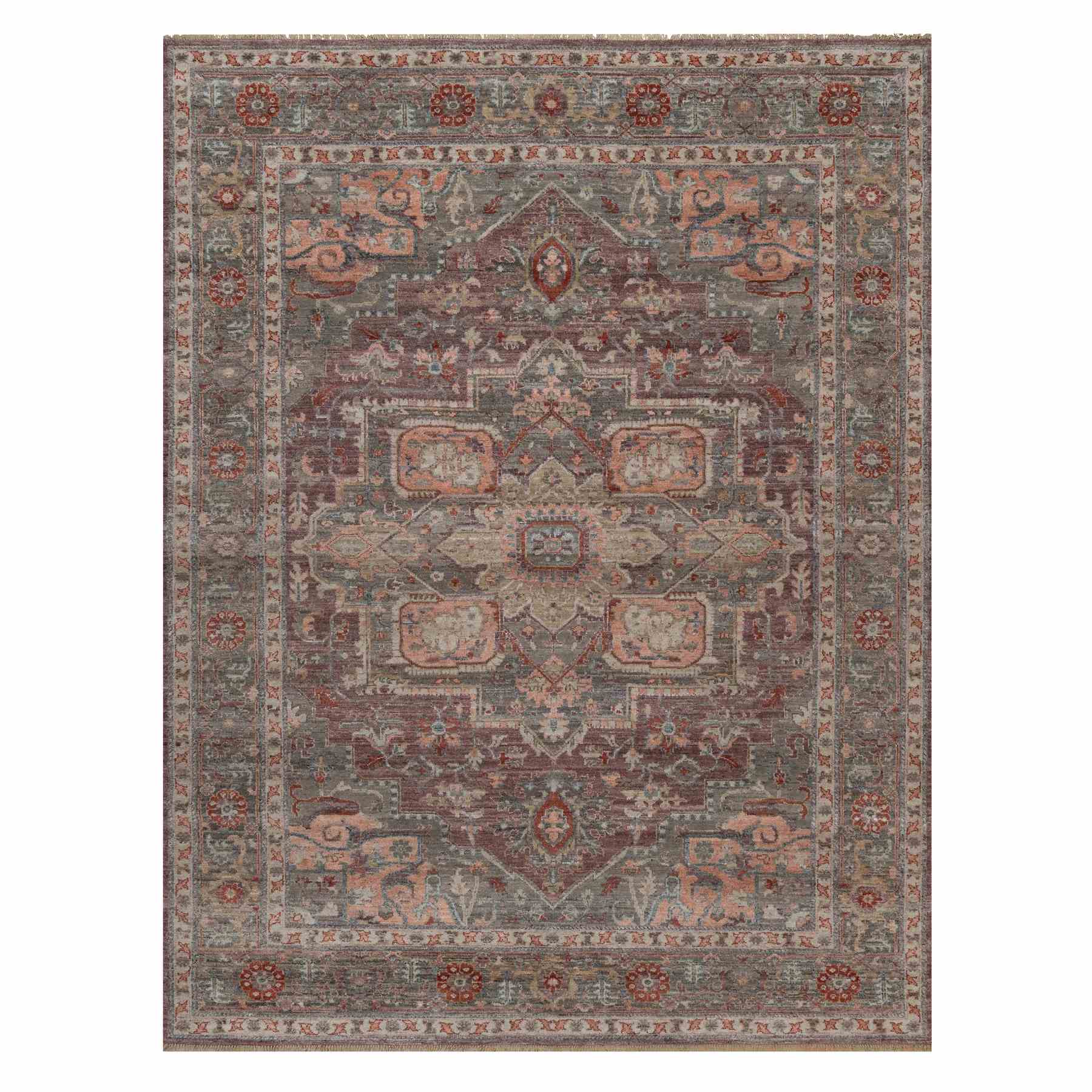 Heriz-Hand-Knotted-Rug-461535
