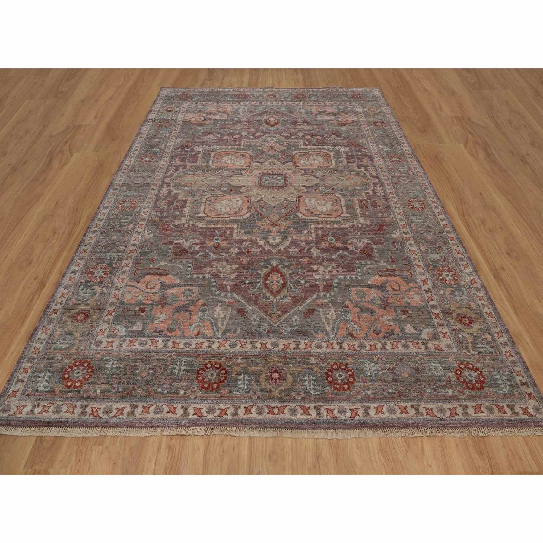 Heriz-Hand-Knotted-Rug-461535