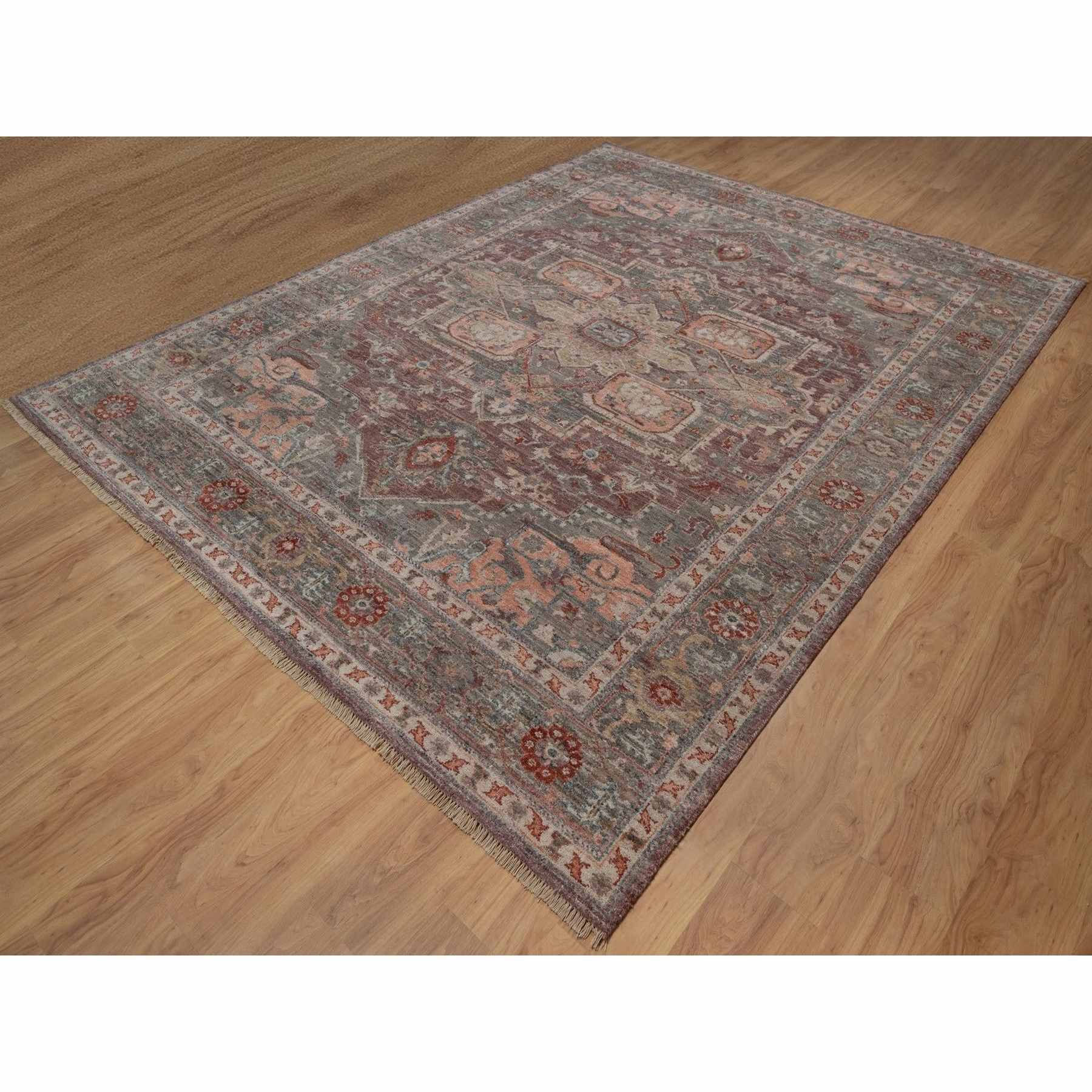 Heriz-Hand-Knotted-Rug-461535