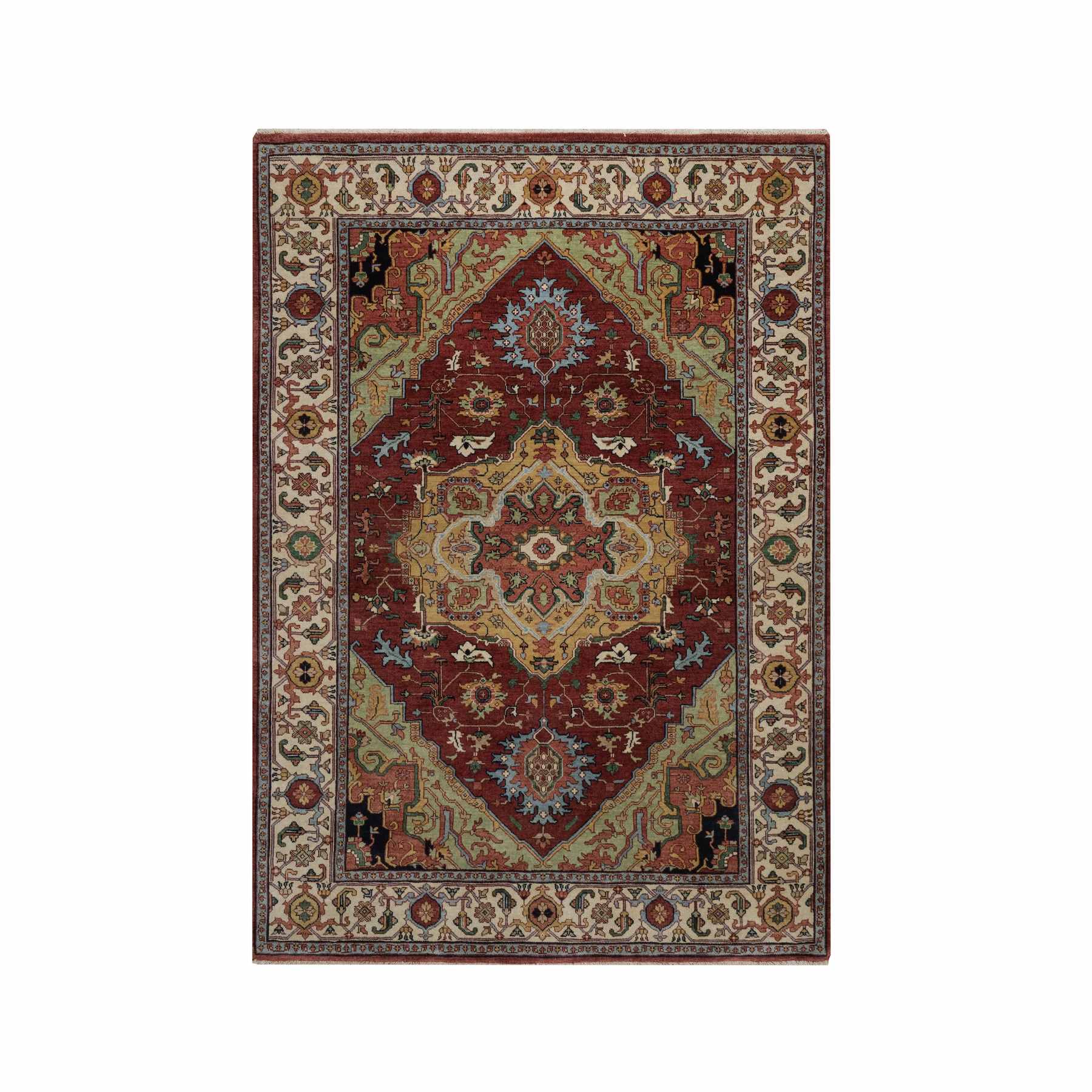 Heriz-Hand-Knotted-Rug-462035