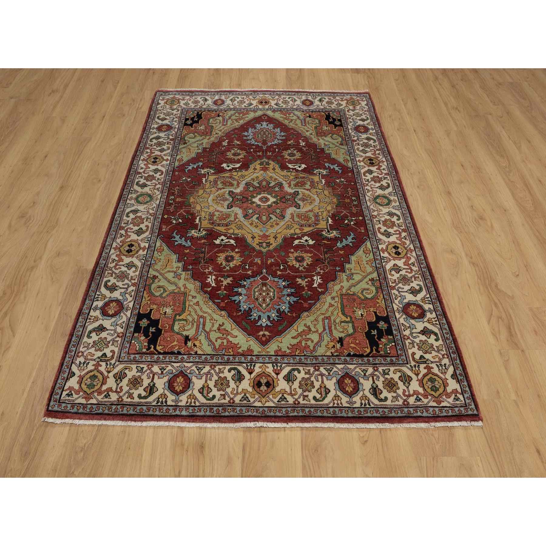 Heriz-Hand-Knotted-Rug-462035