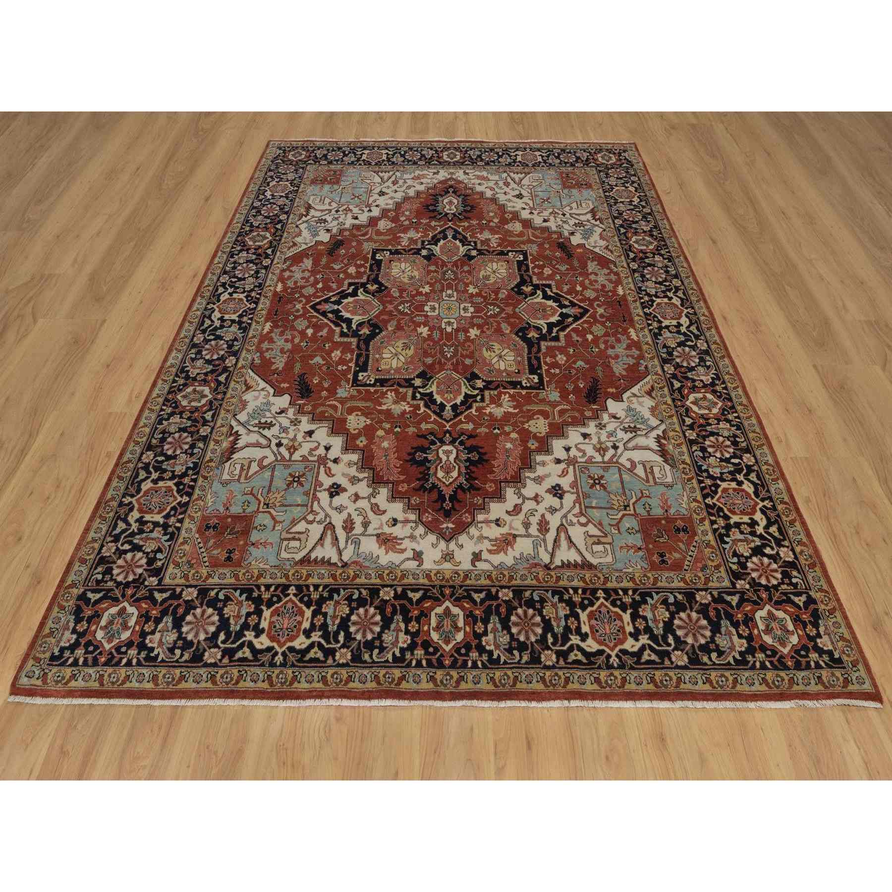 Heriz-Hand-Knotted-Rug-462050