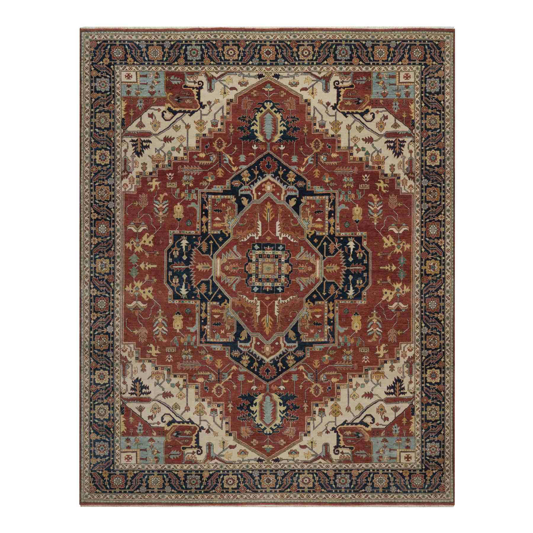 Heriz-Hand-Knotted-Rug-462055