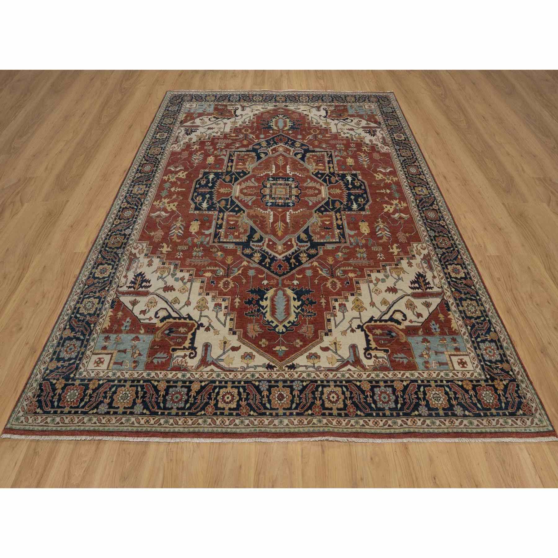 Heriz-Hand-Knotted-Rug-462055