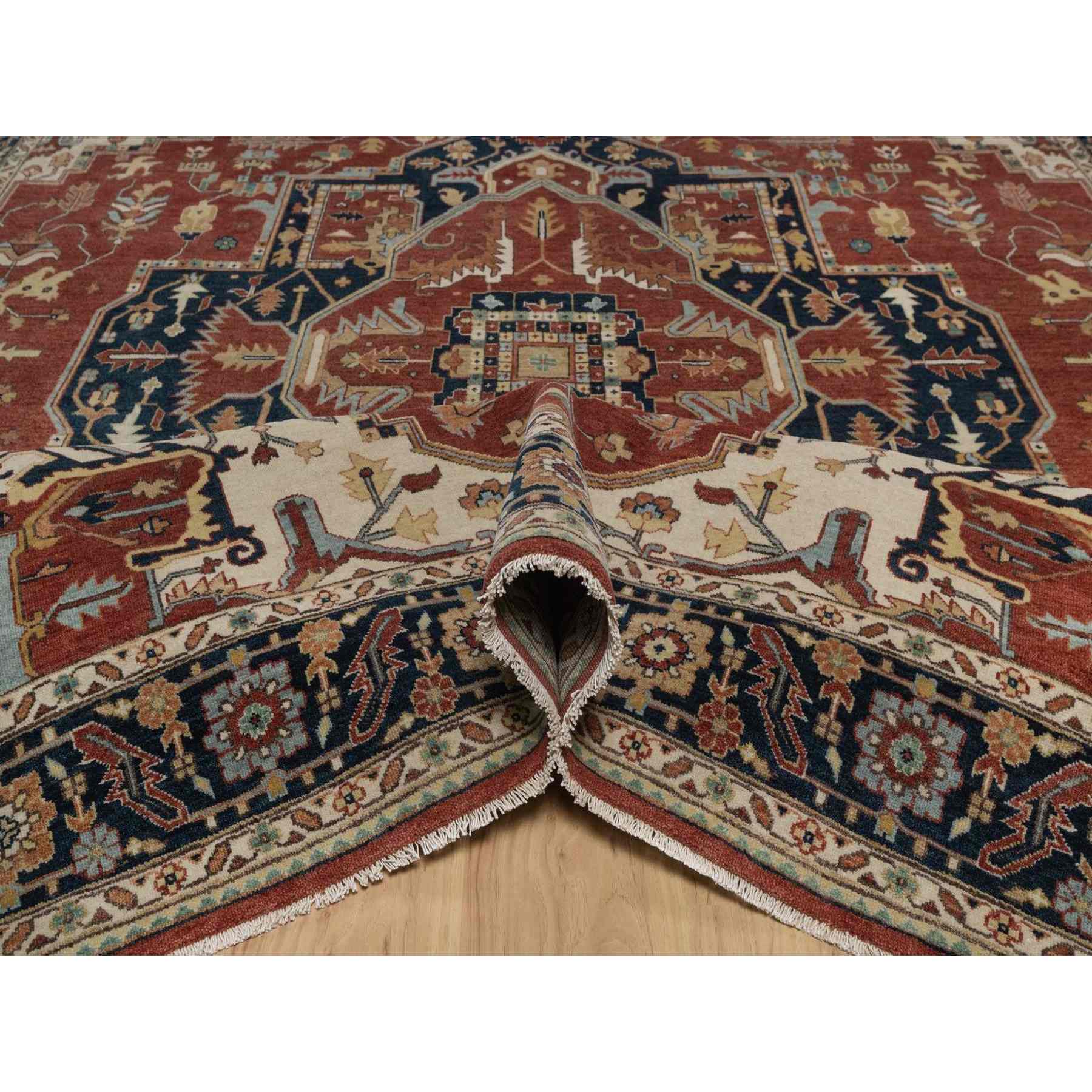 Heriz-Hand-Knotted-Rug-462055