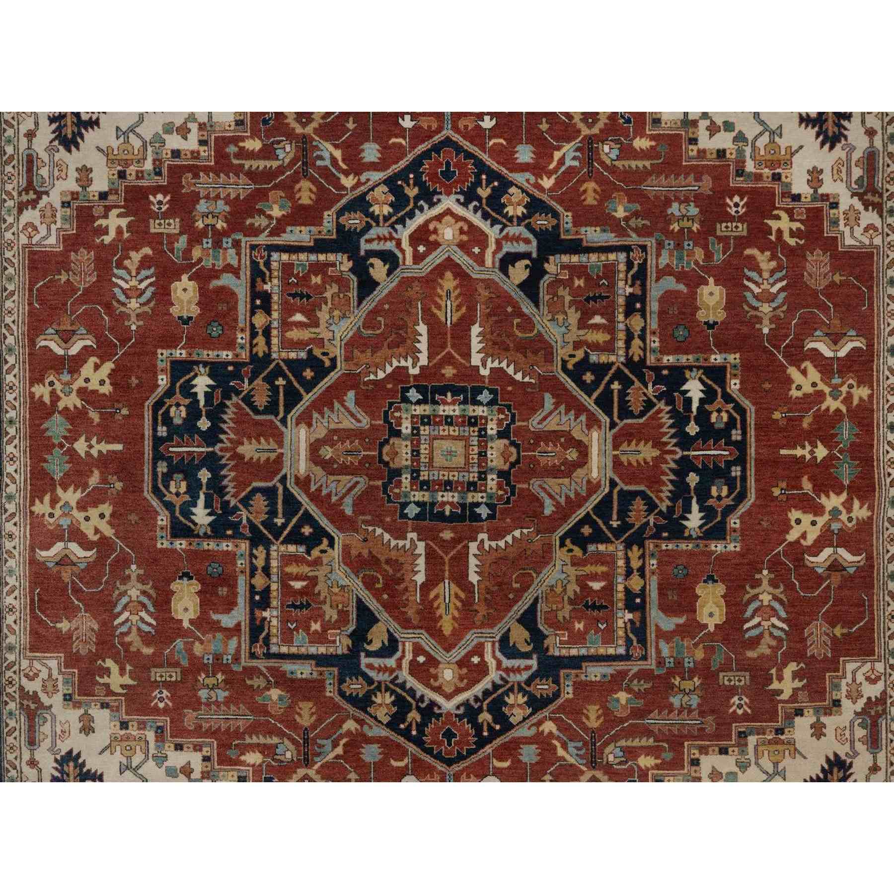 Heriz-Hand-Knotted-Rug-462055