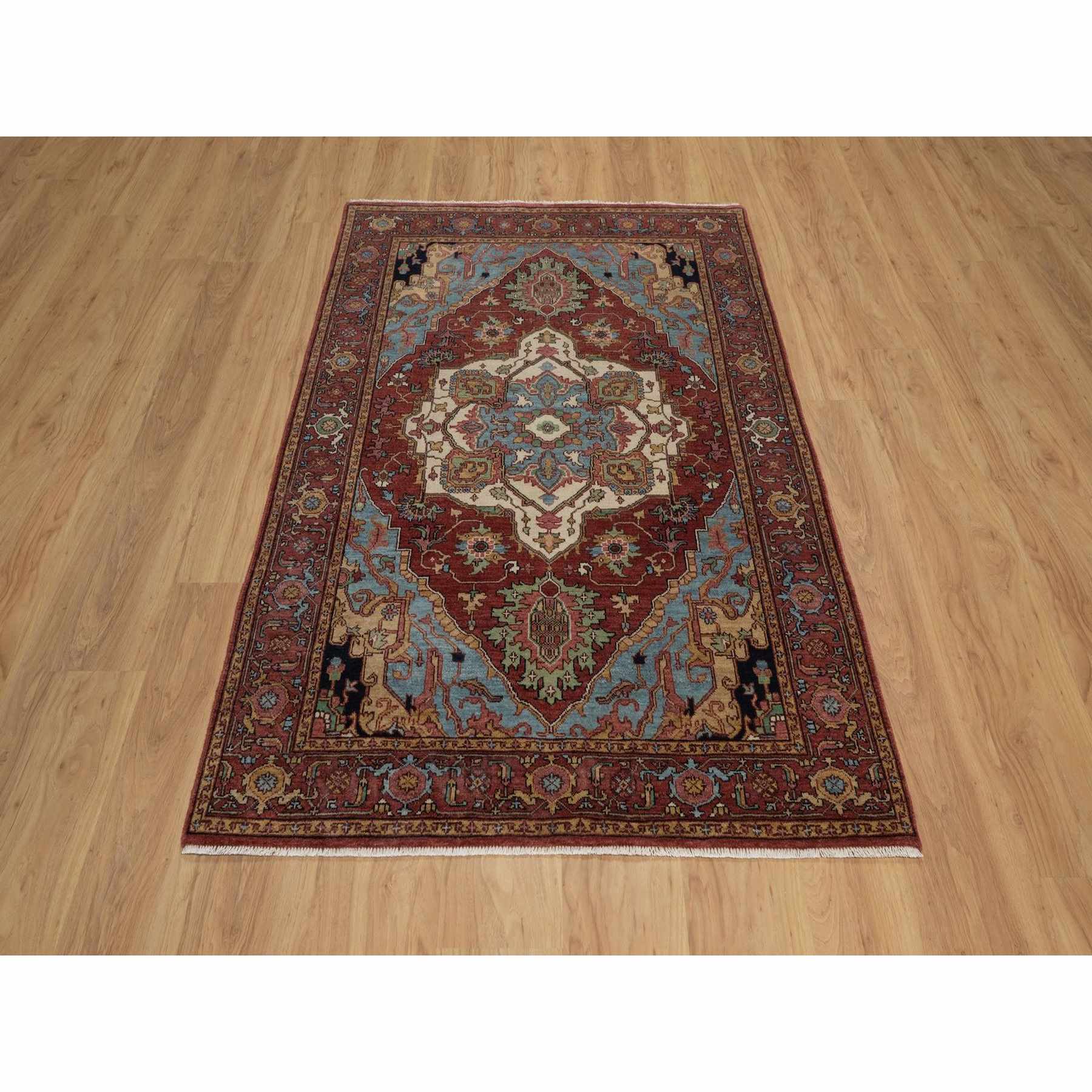 Heriz-Hand-Knotted-Rug-462075