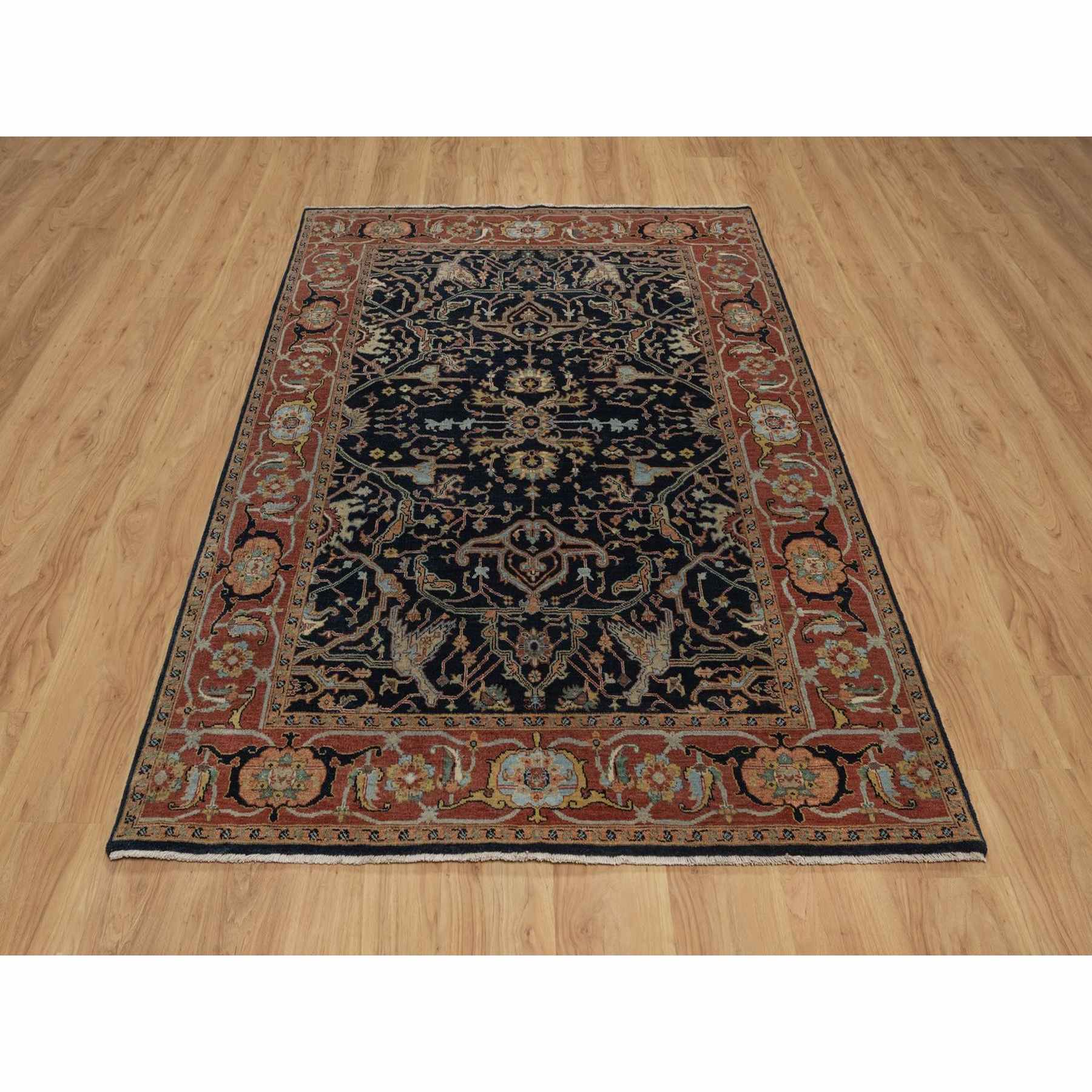 Heriz-Hand-Knotted-Rug-462090