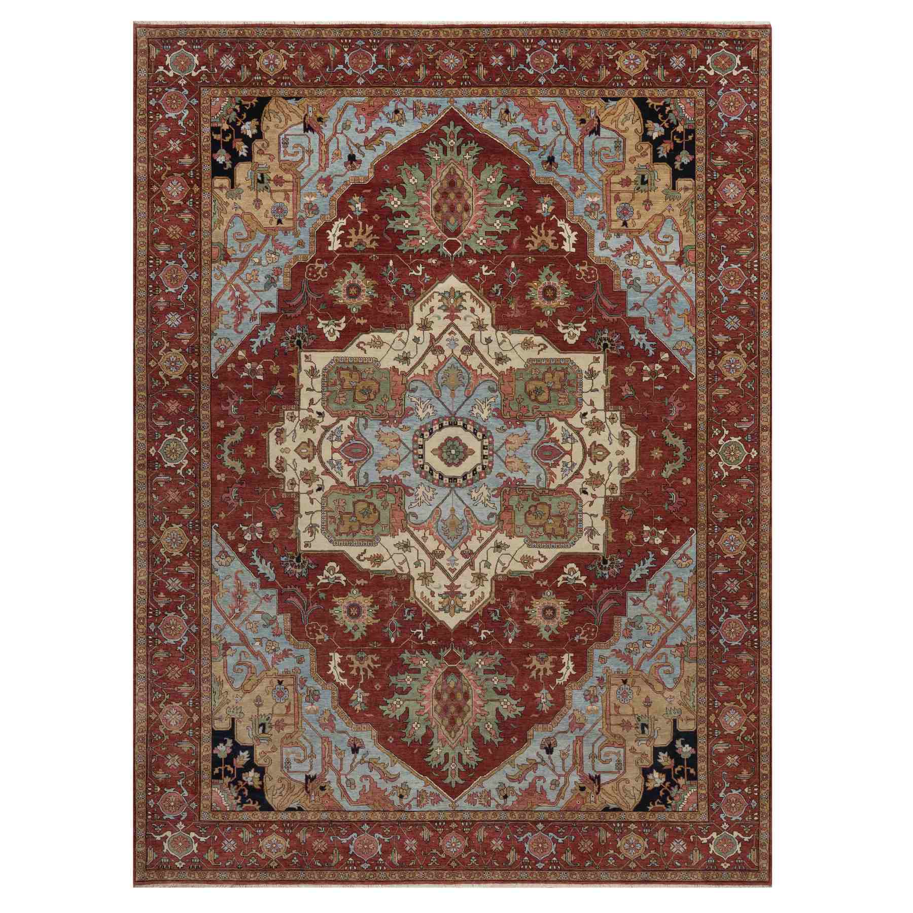 Heriz-Hand-Knotted-Rug-462110