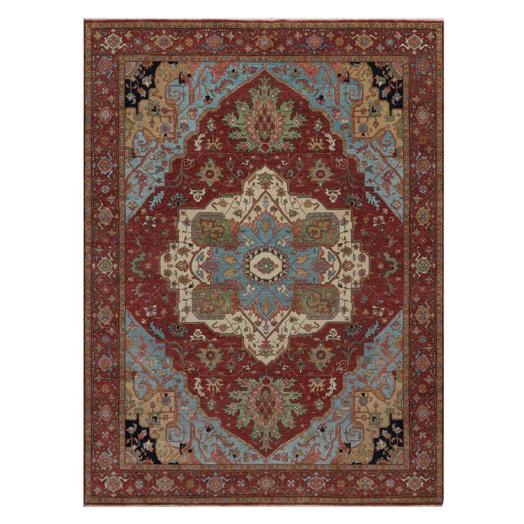 Heriz-Hand-Knotted-Rug-462115