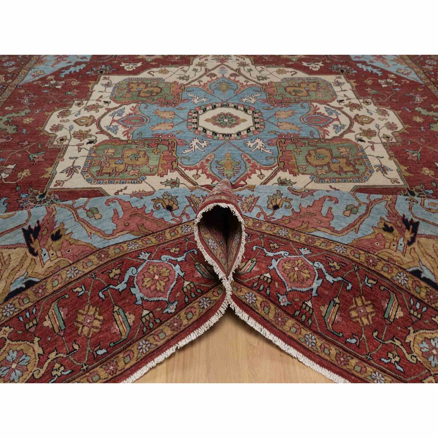 Heriz-Hand-Knotted-Rug-462115