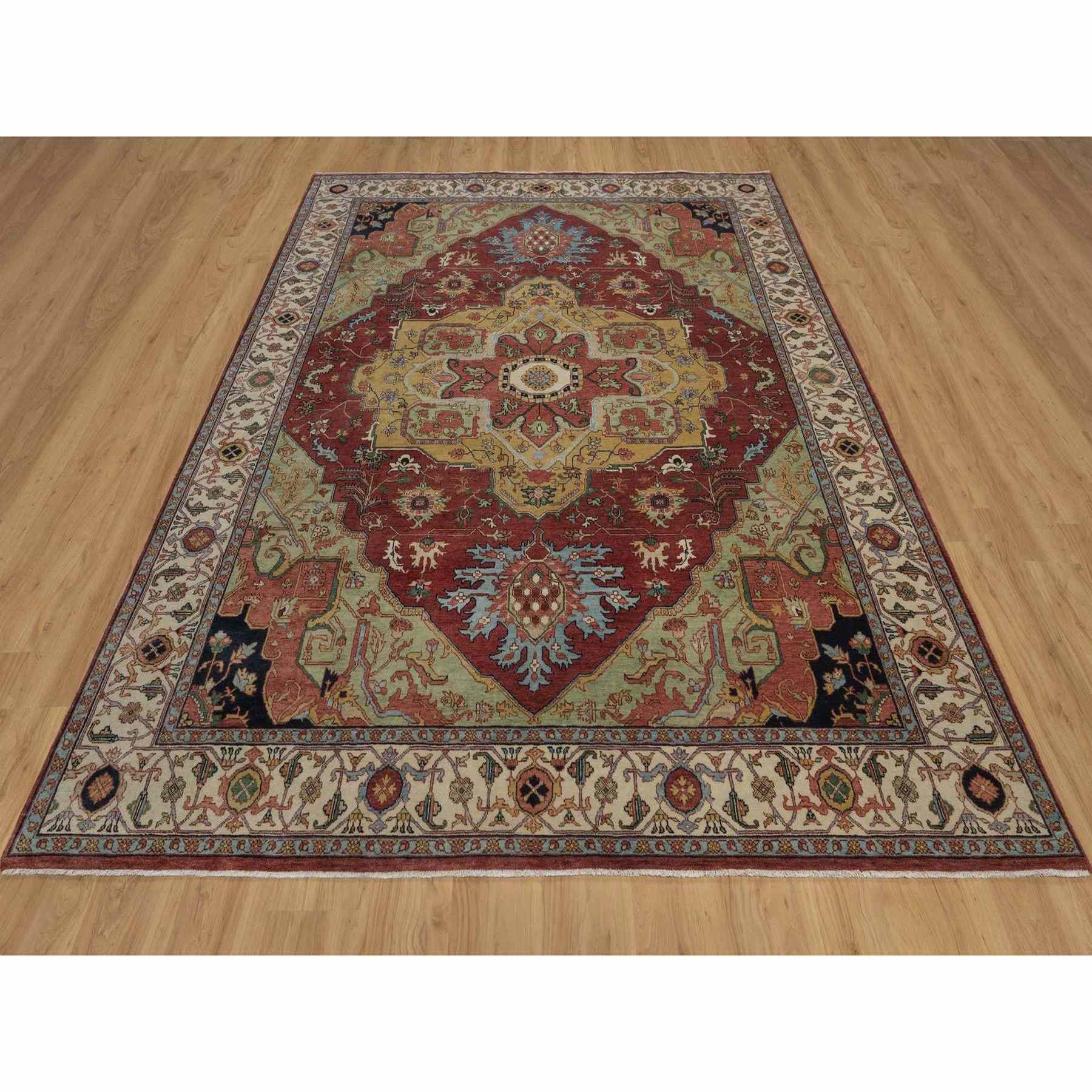 Heriz-Hand-Knotted-Rug-462125