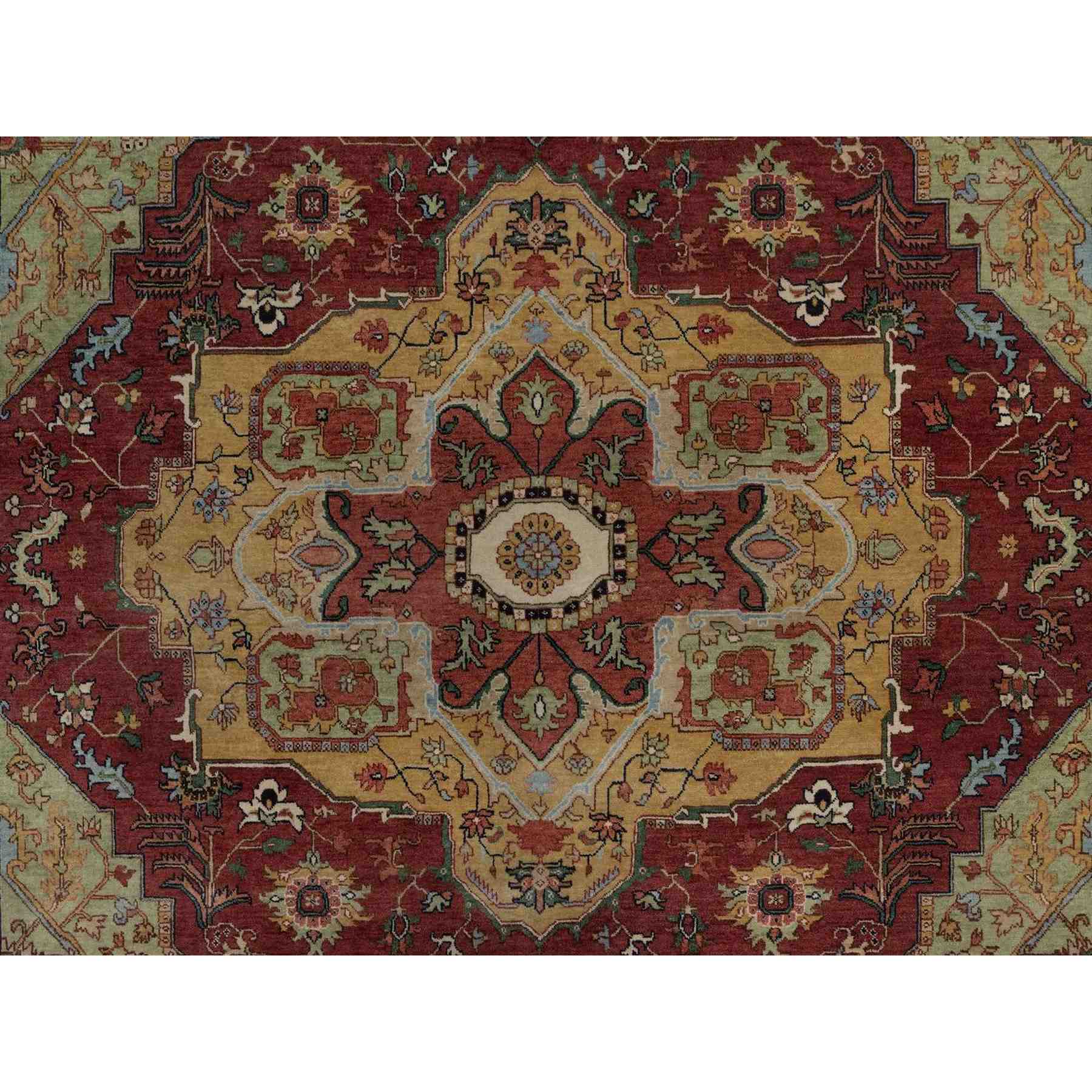 Heriz-Hand-Knotted-Rug-462125