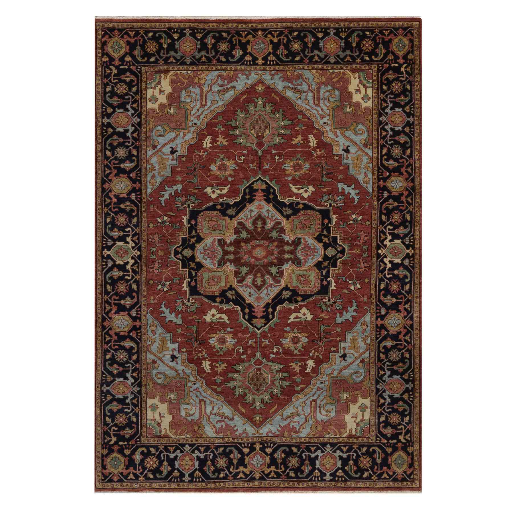 Heriz-Hand-Knotted-Rug-462130