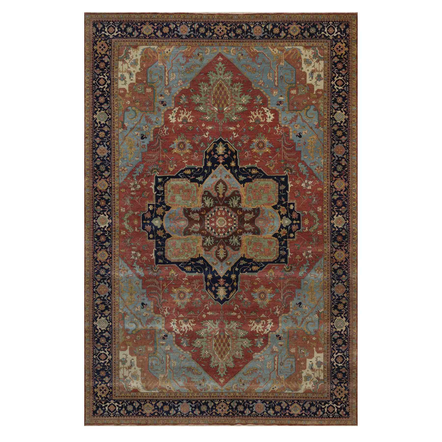 Heriz-Hand-Knotted-Rug-462145