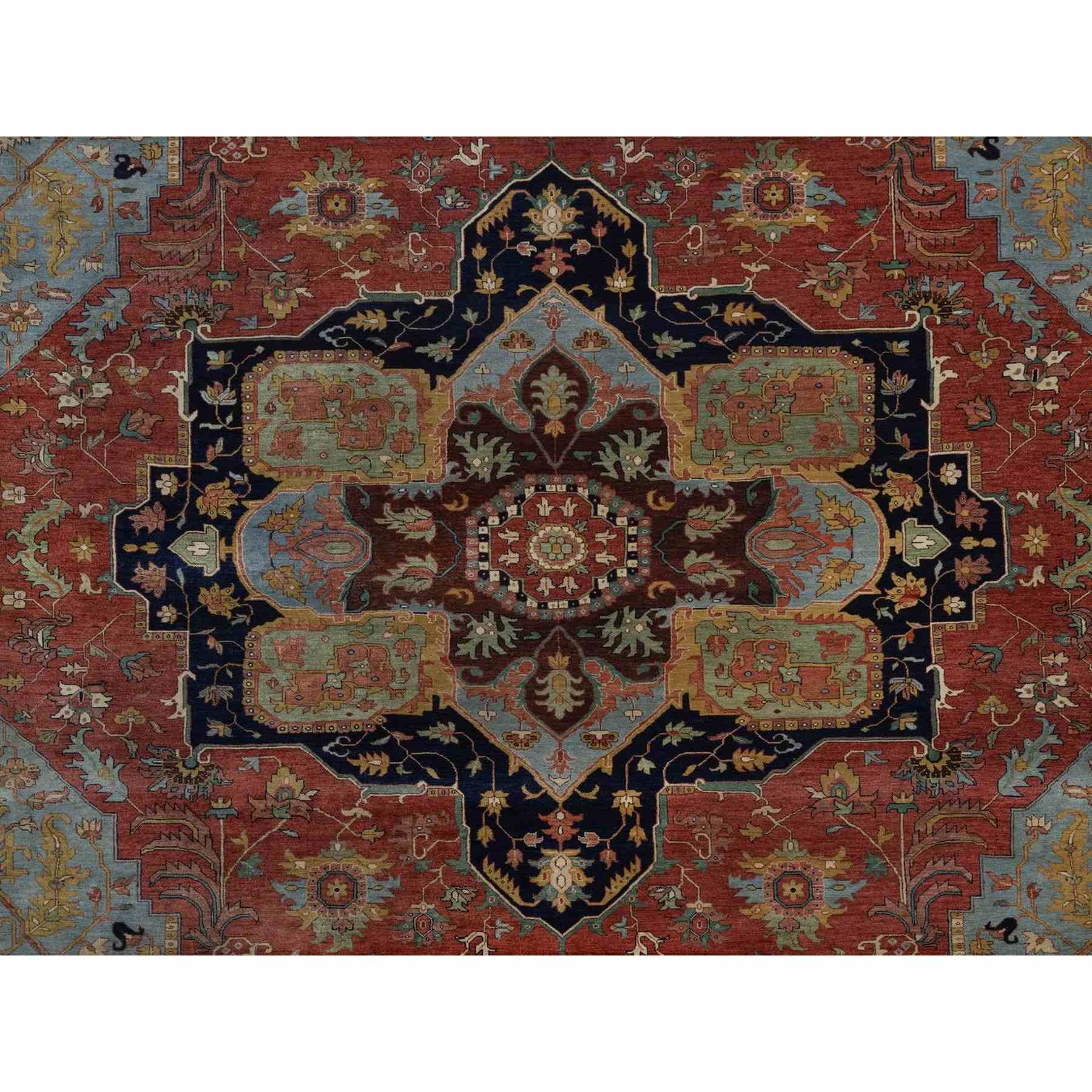 Heriz-Hand-Knotted-Rug-462145
