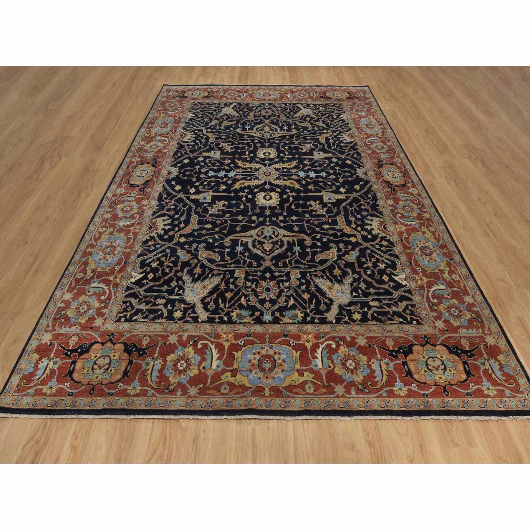 Heriz-Hand-Knotted-Rug-462155