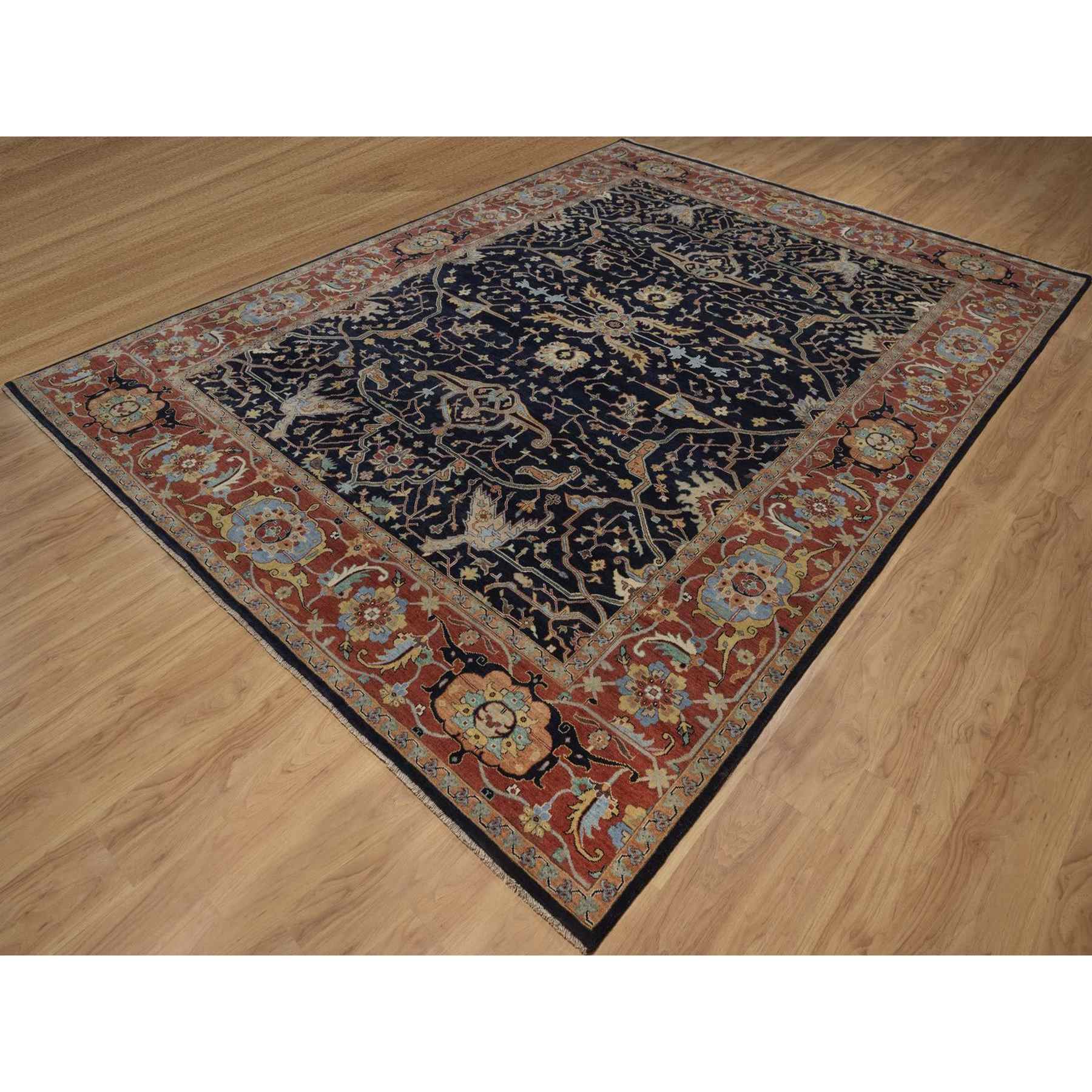 Heriz-Hand-Knotted-Rug-462155